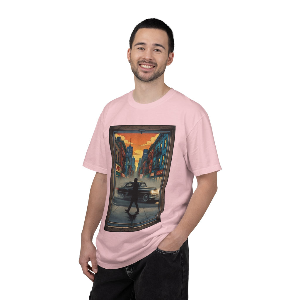 "Walking Alone" City Sidewalk Graphic Tee