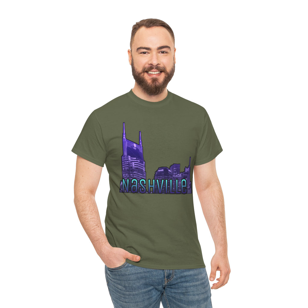 "Nashville Skyline" - Nashville Tennessee Graphic Tee