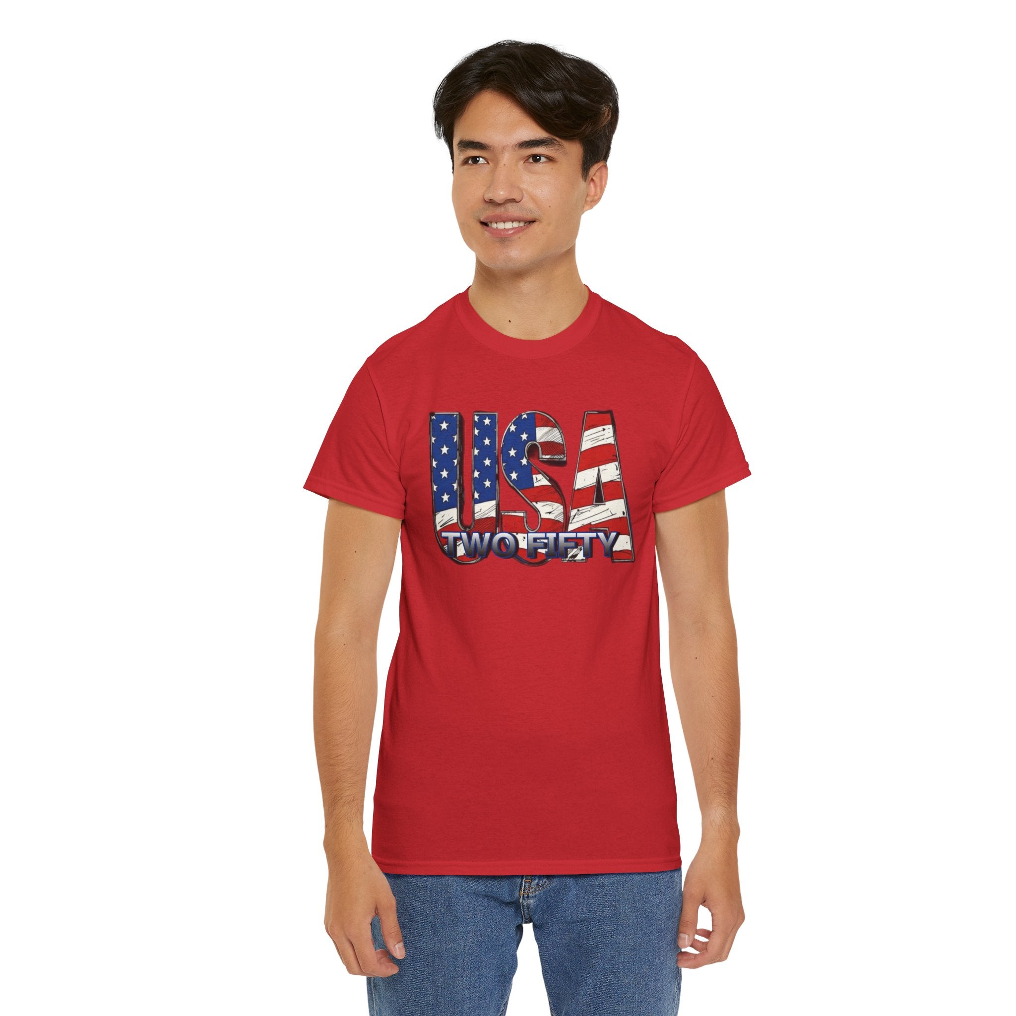 "USA Two Fifty" – 250 Years Patriotic America Graphic Tee