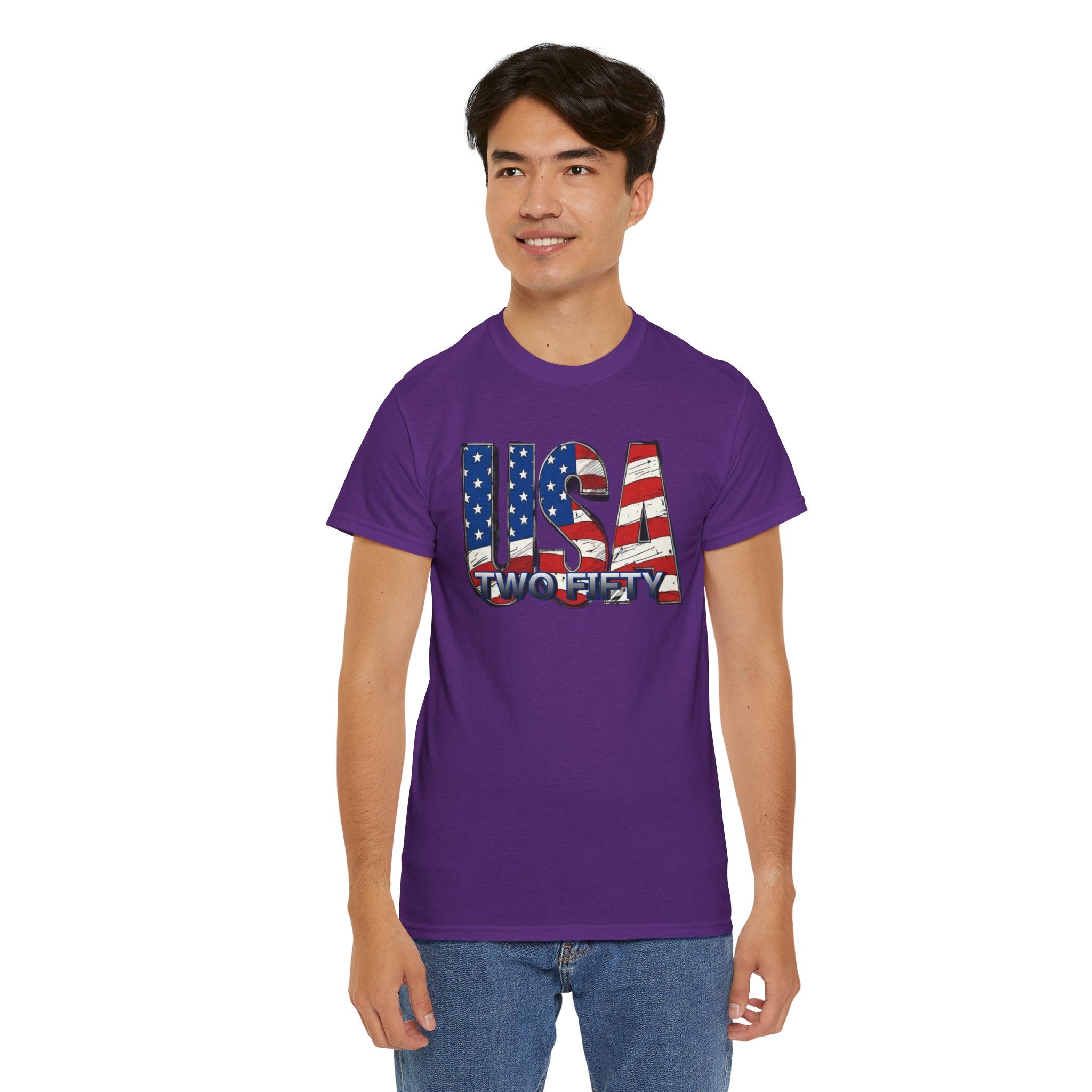 "USA Two Fifty" – 250 Years Patriotic America Graphic Tee