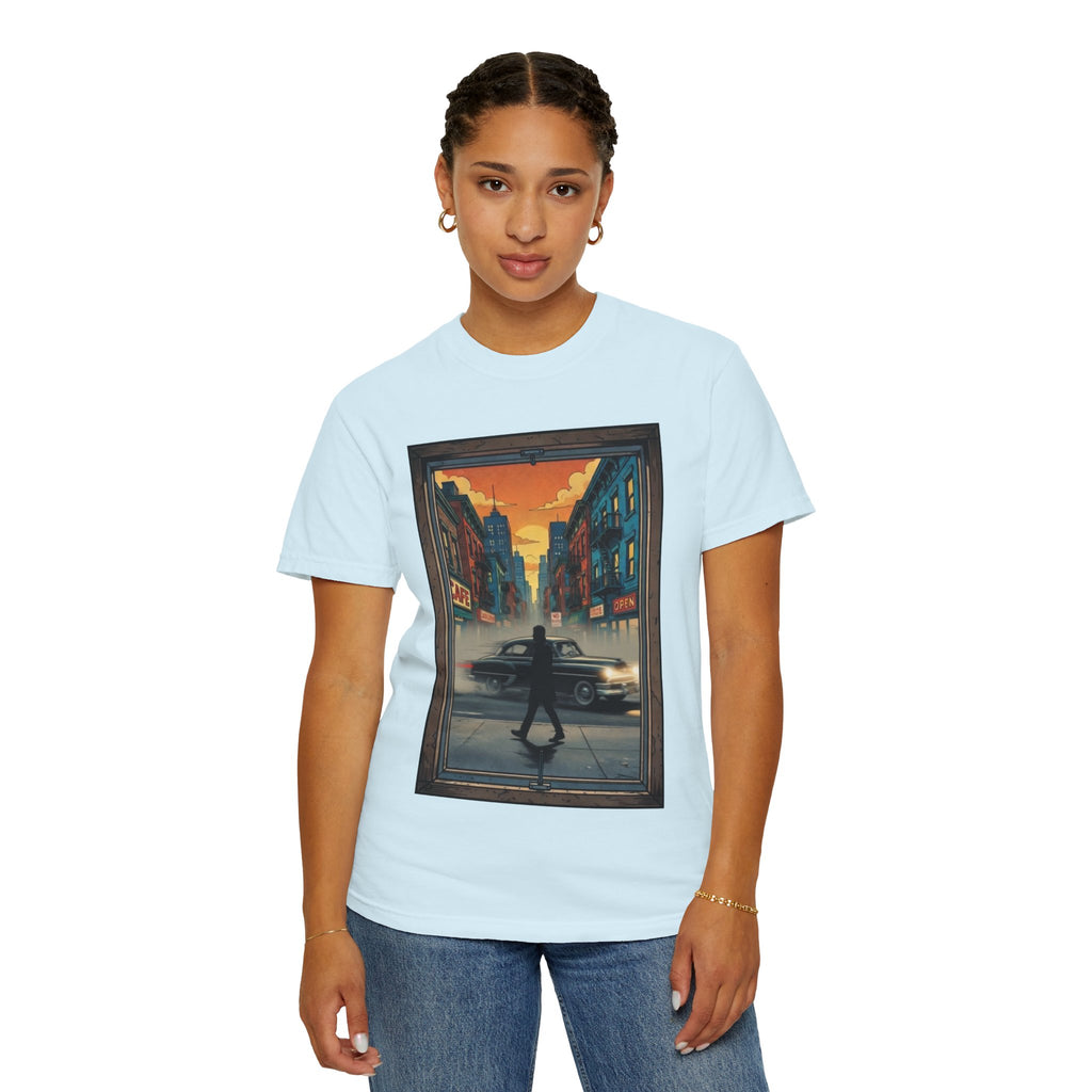 "Walking Alone" City Sidewalk Graphic Tee