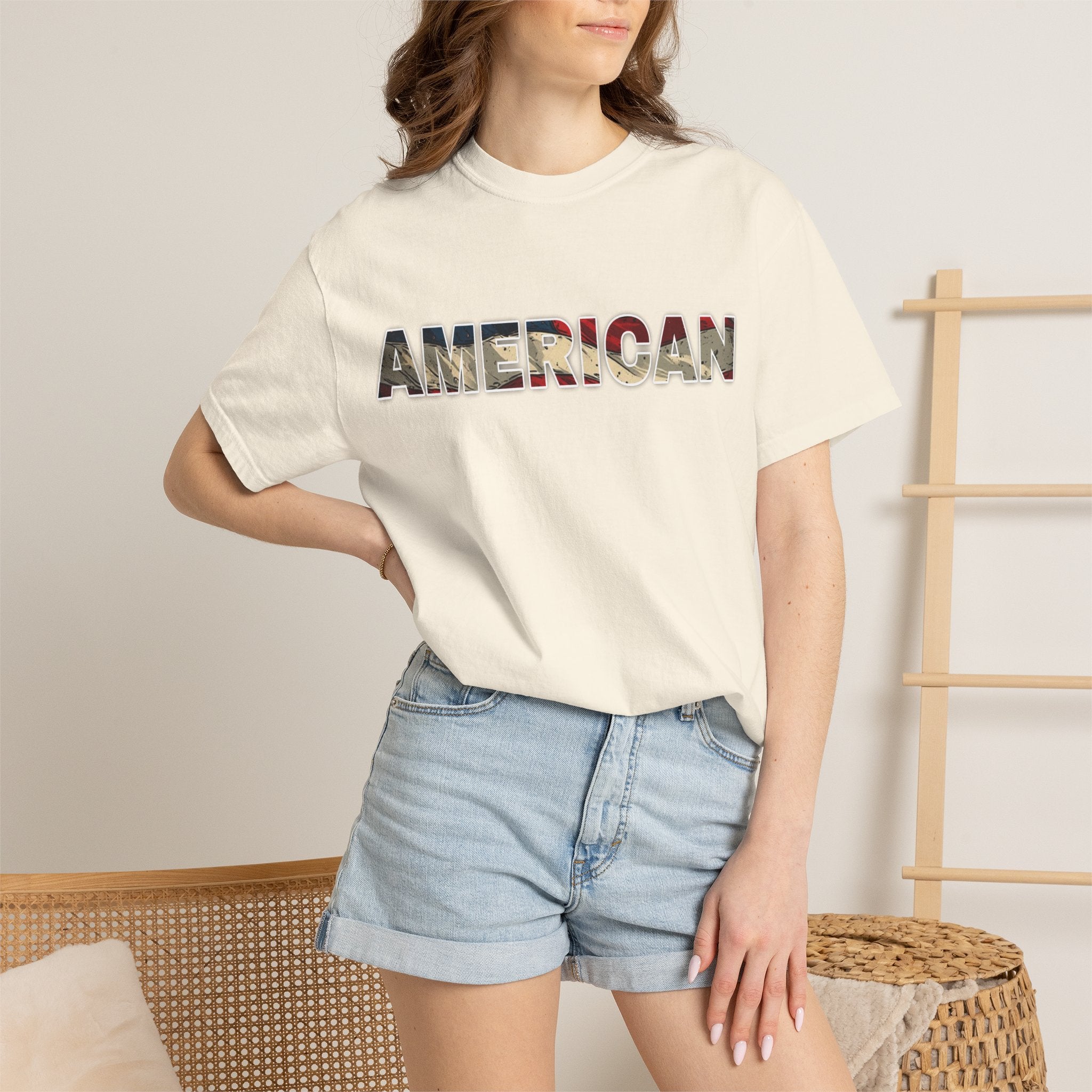'AMERICAN' Patriotic Graphic Tee