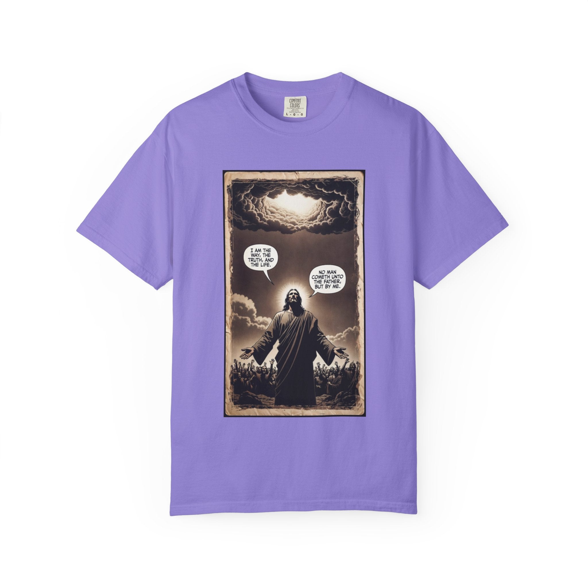 Jesus Comic Panel "I Am The Way" Graphic Tee