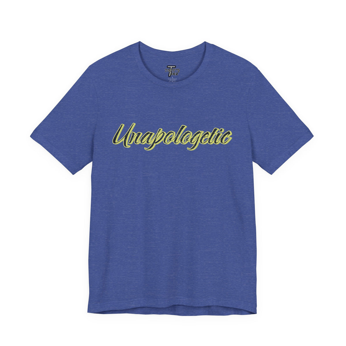 "Unapologetic" Bold Gold Lettering Graphic Tee