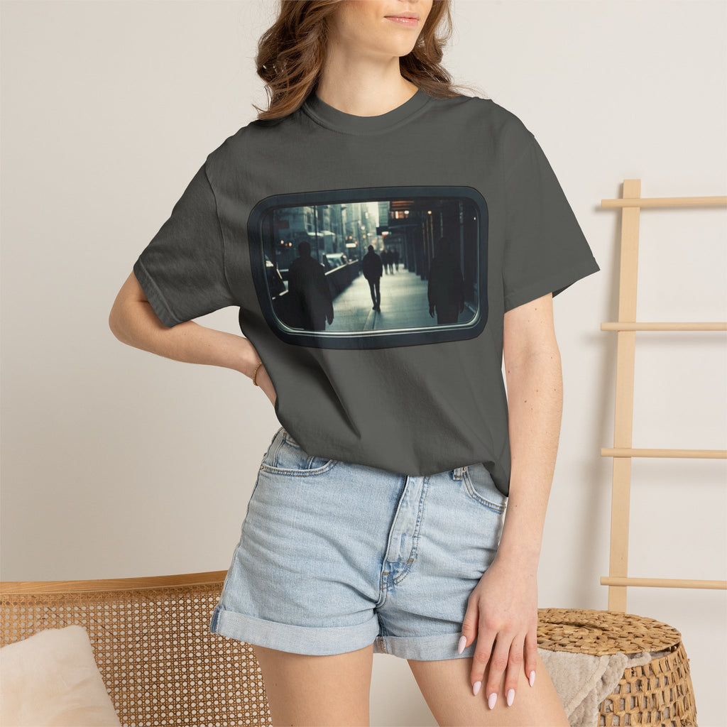 "Outside My Window" Urban Night Commuter Graphic Tee