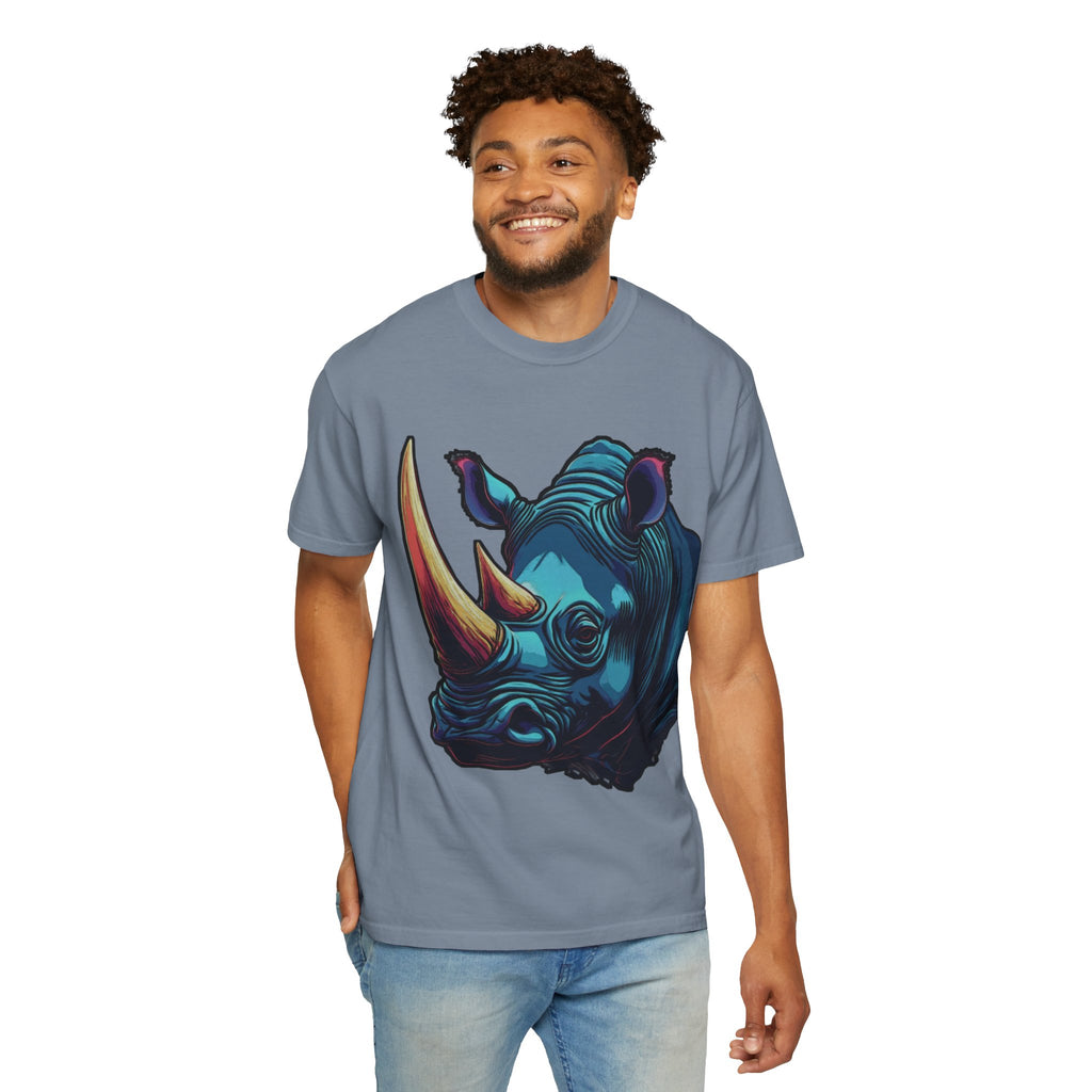 "Rhino Head" Graphic T-Shirt — Bold Animal