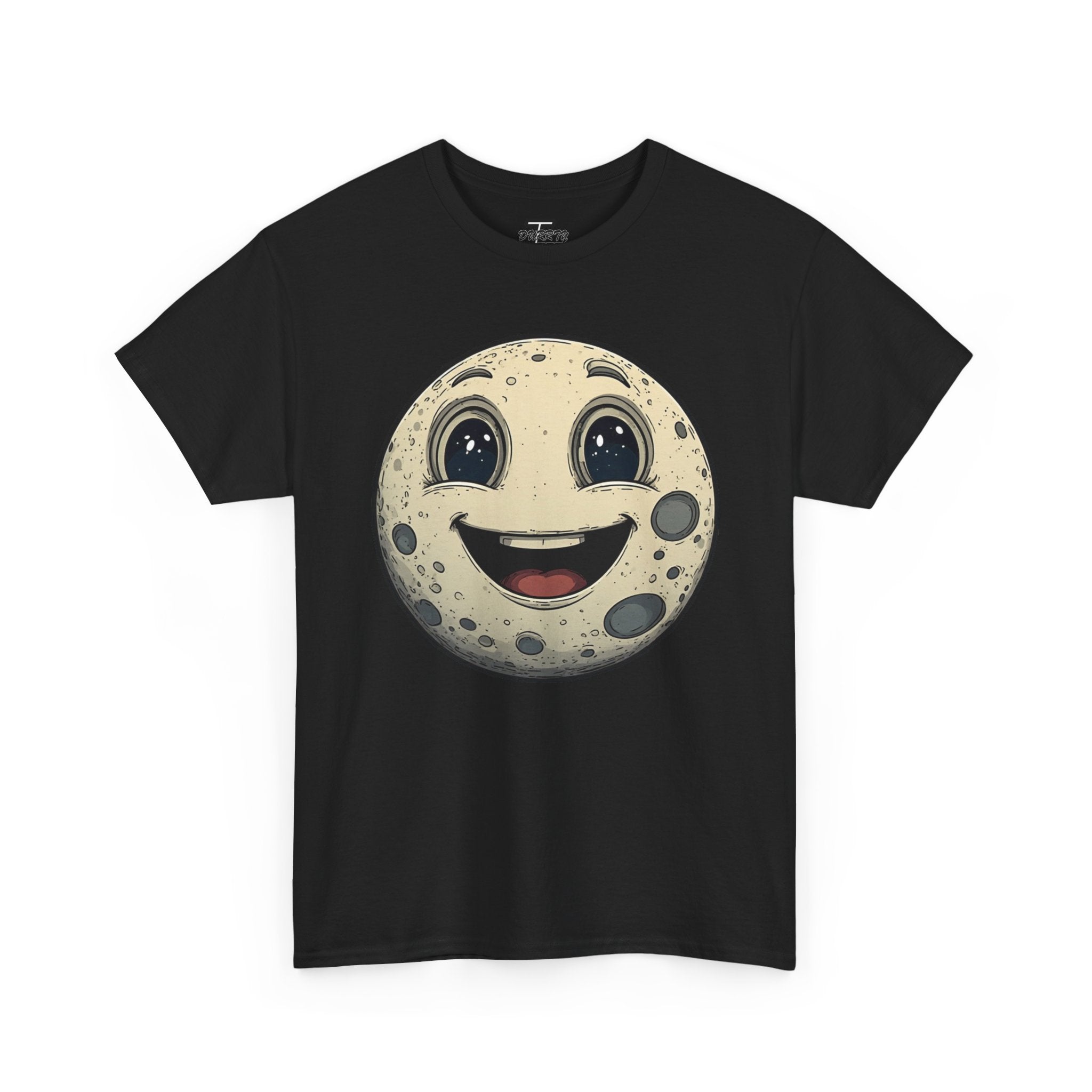 Happy Moonface T-Shirt — Cute Vintage Moon