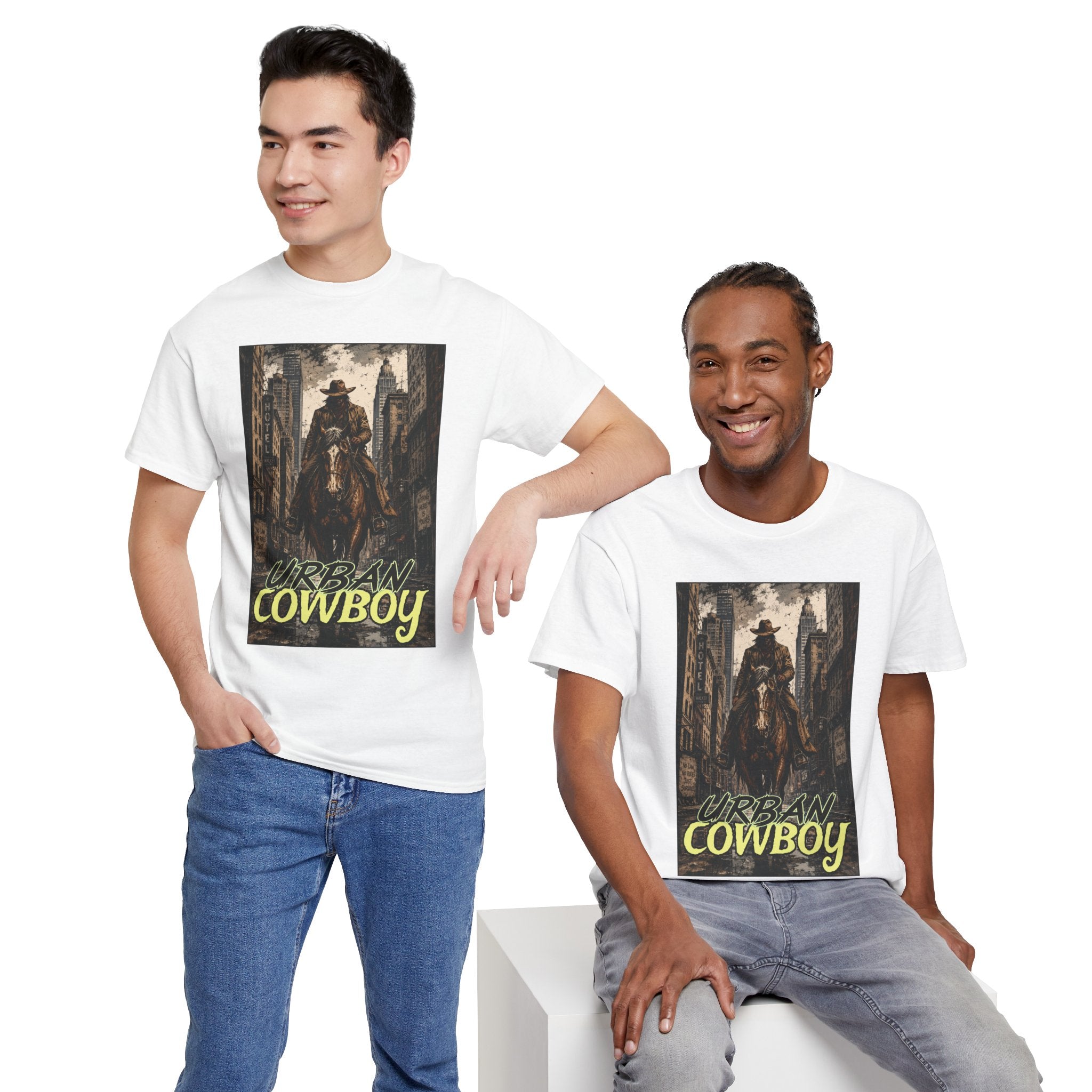 "Urban Cowboy" Retro City Cowboy Graphic Tee