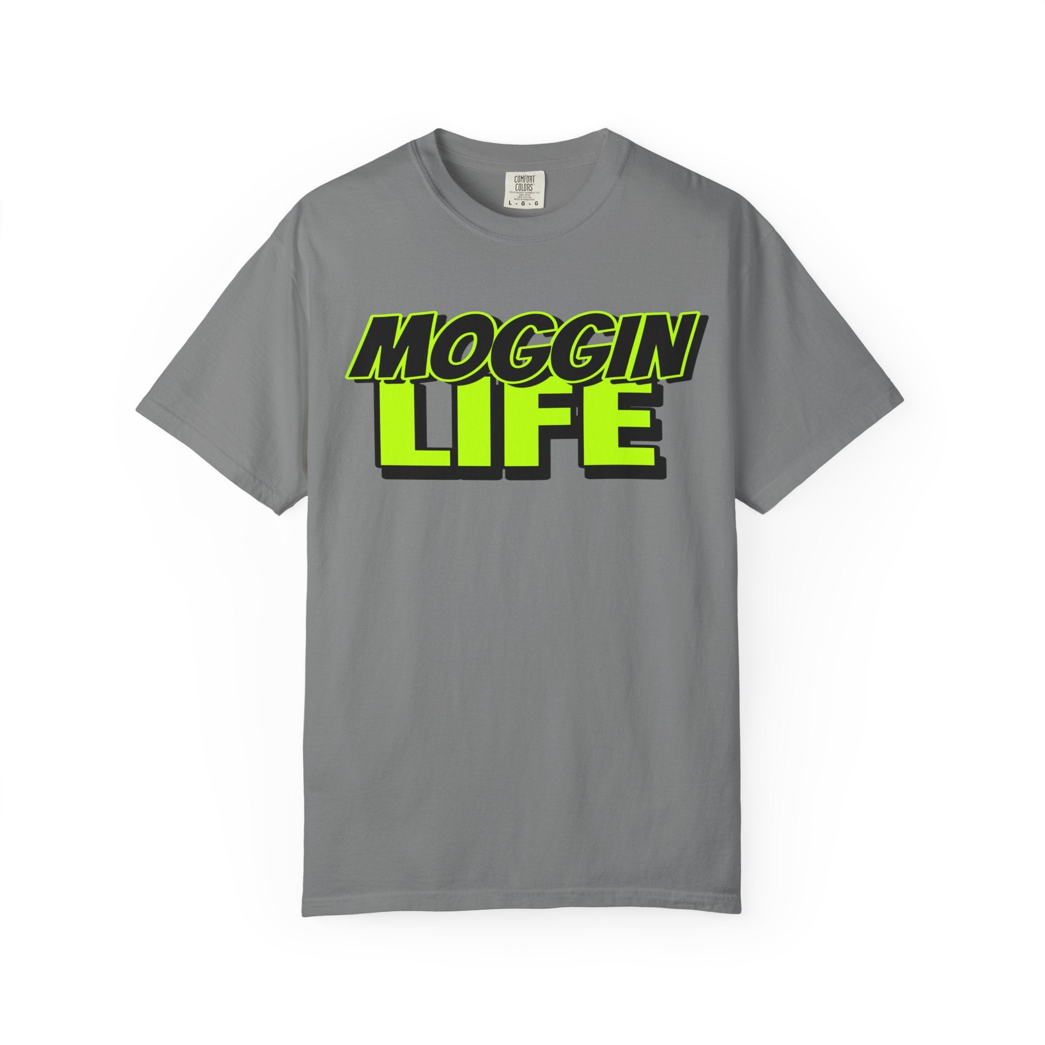 "Moggin Life" — Bold Neon Graphic Tee