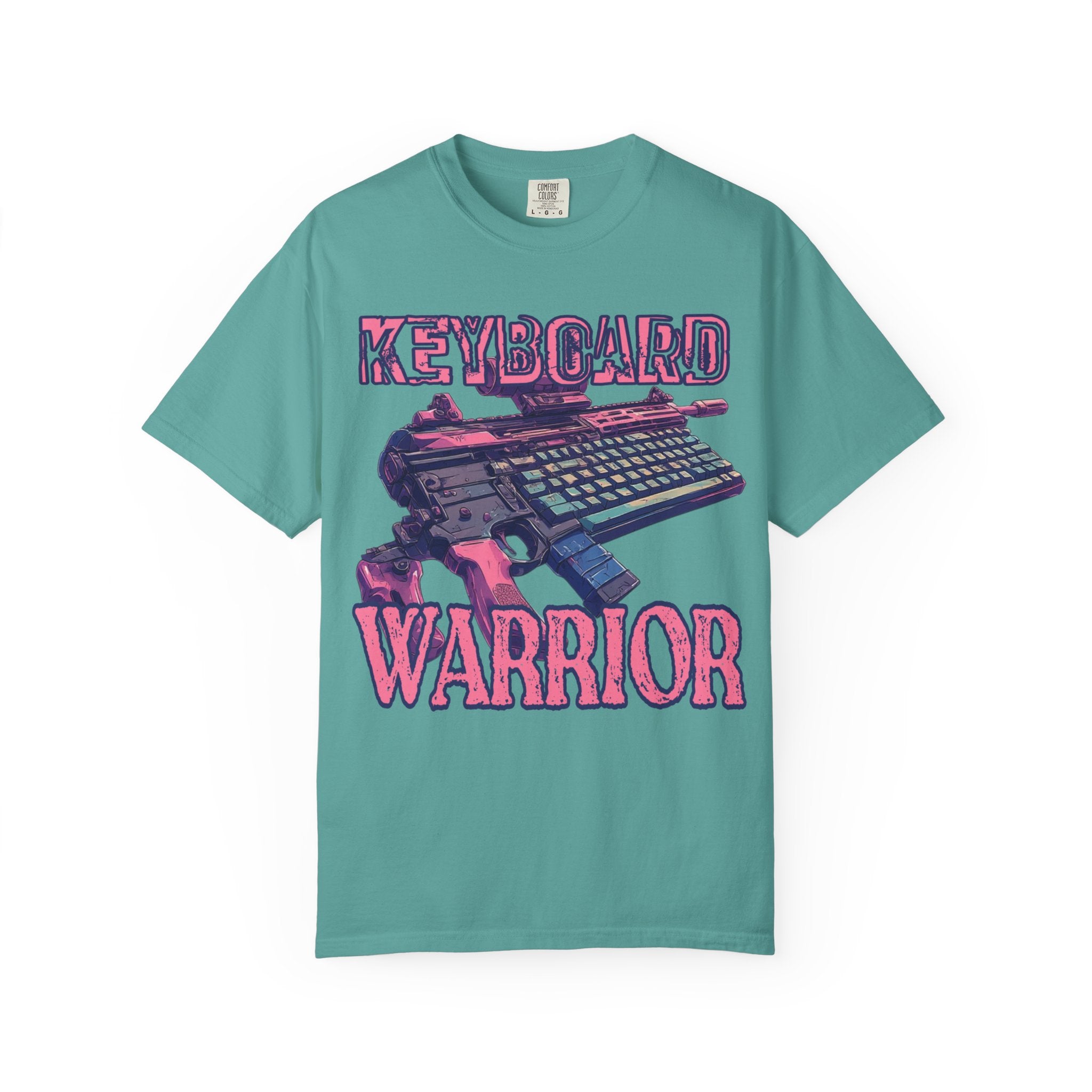 "Keyboard Warrior" Pink Graphic Tee