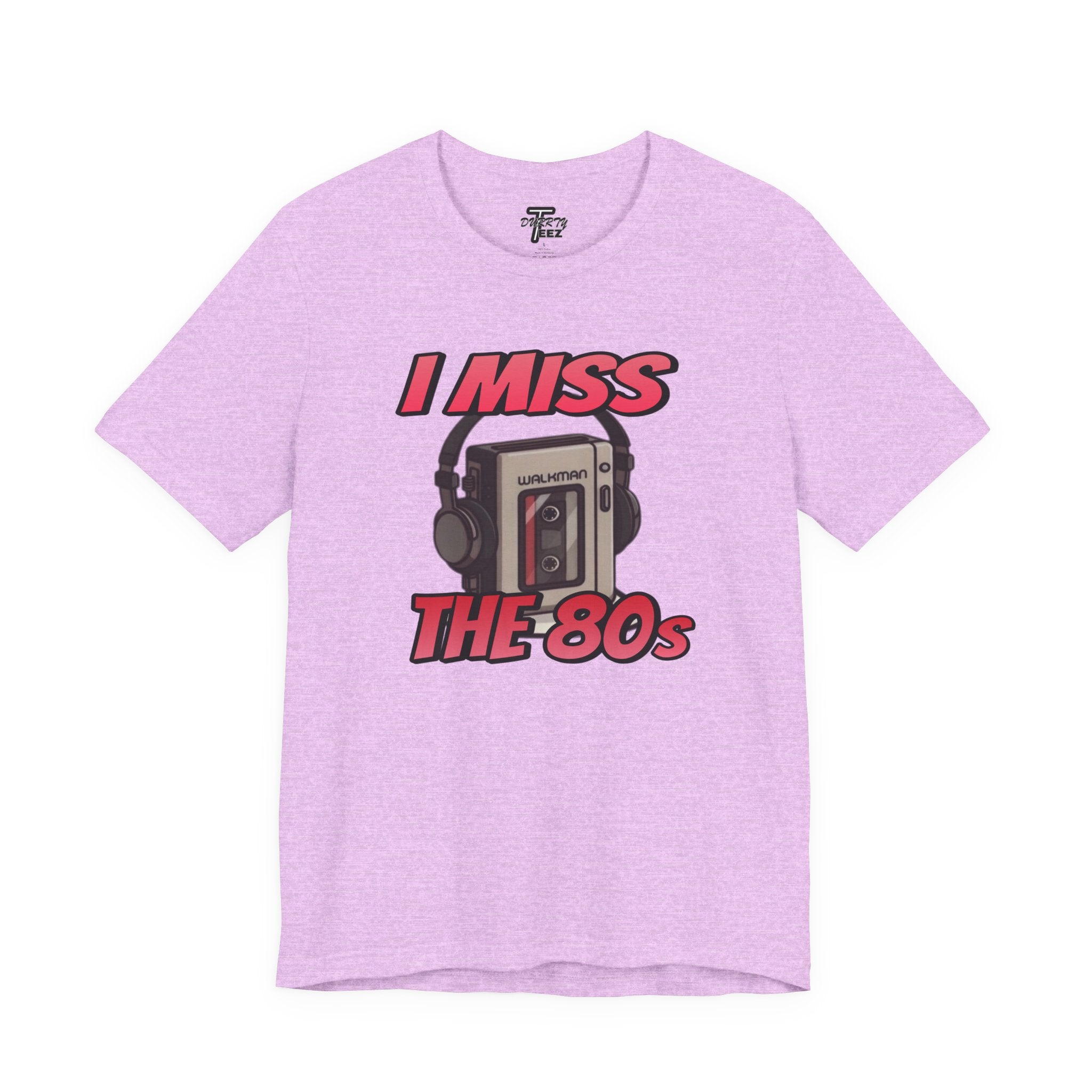 "I Miss the 80s" Retro Walkman Nostalgia Graphic Tee