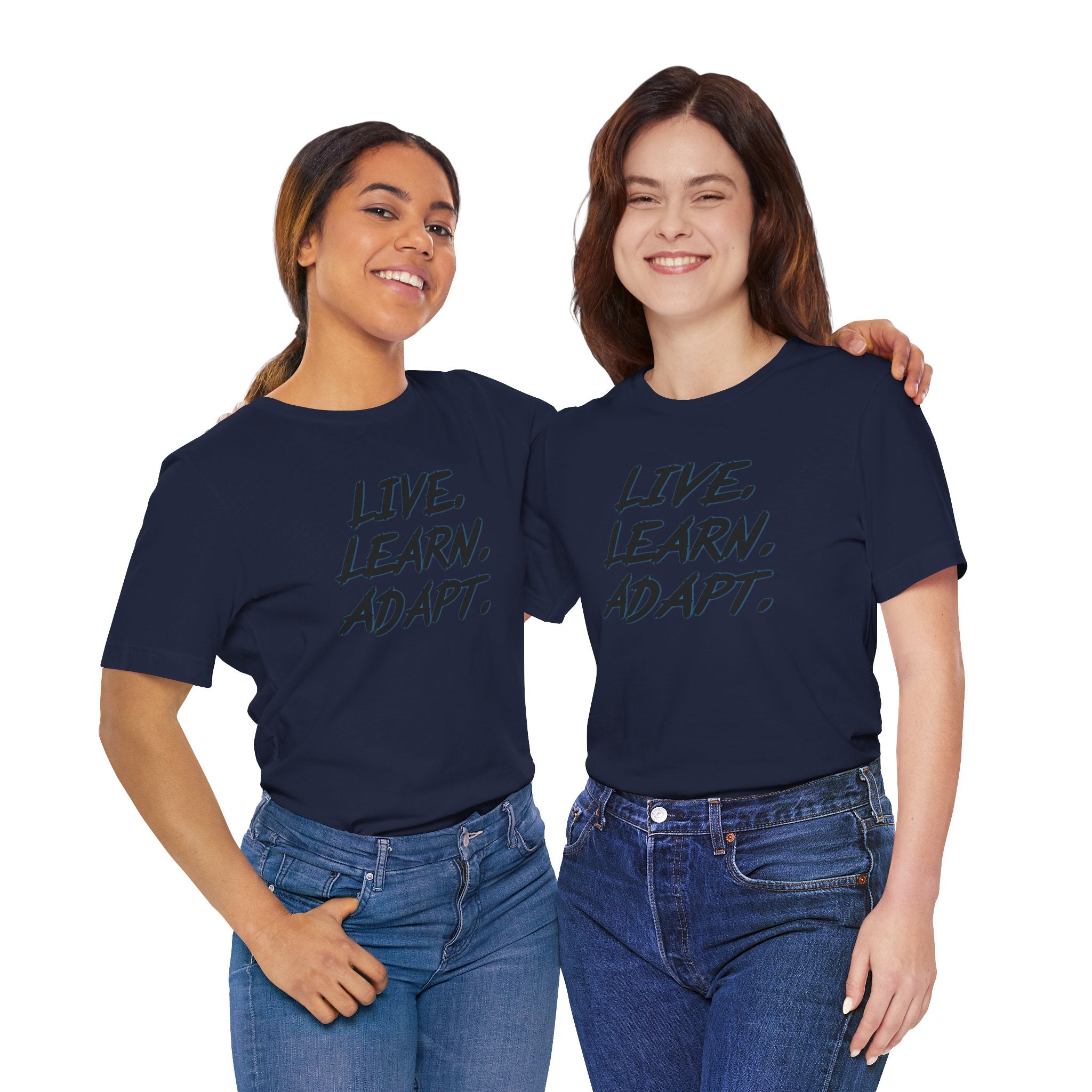 "Live. Learn. Adapt." Inspirational Motivational Graphic Tee
