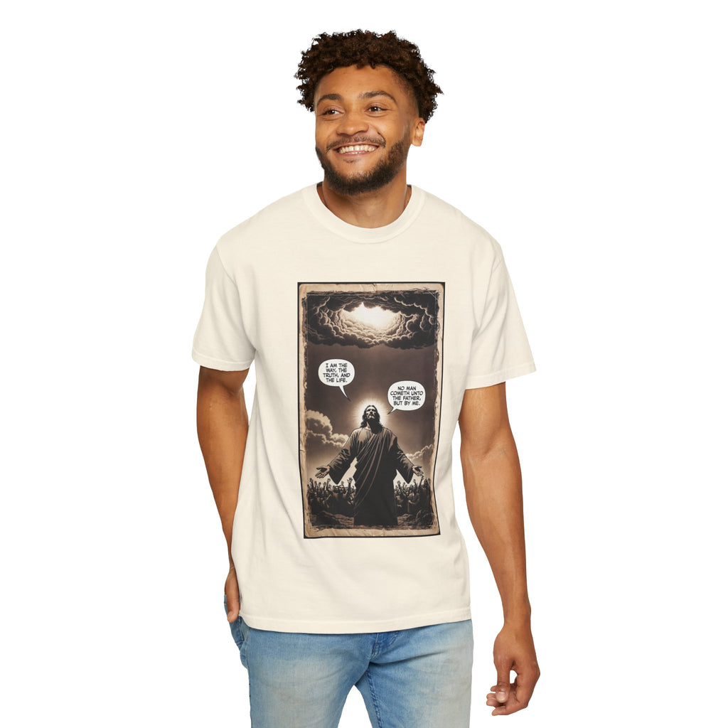 Jesus Comic Panel "I Am The Way" Graphic Tee