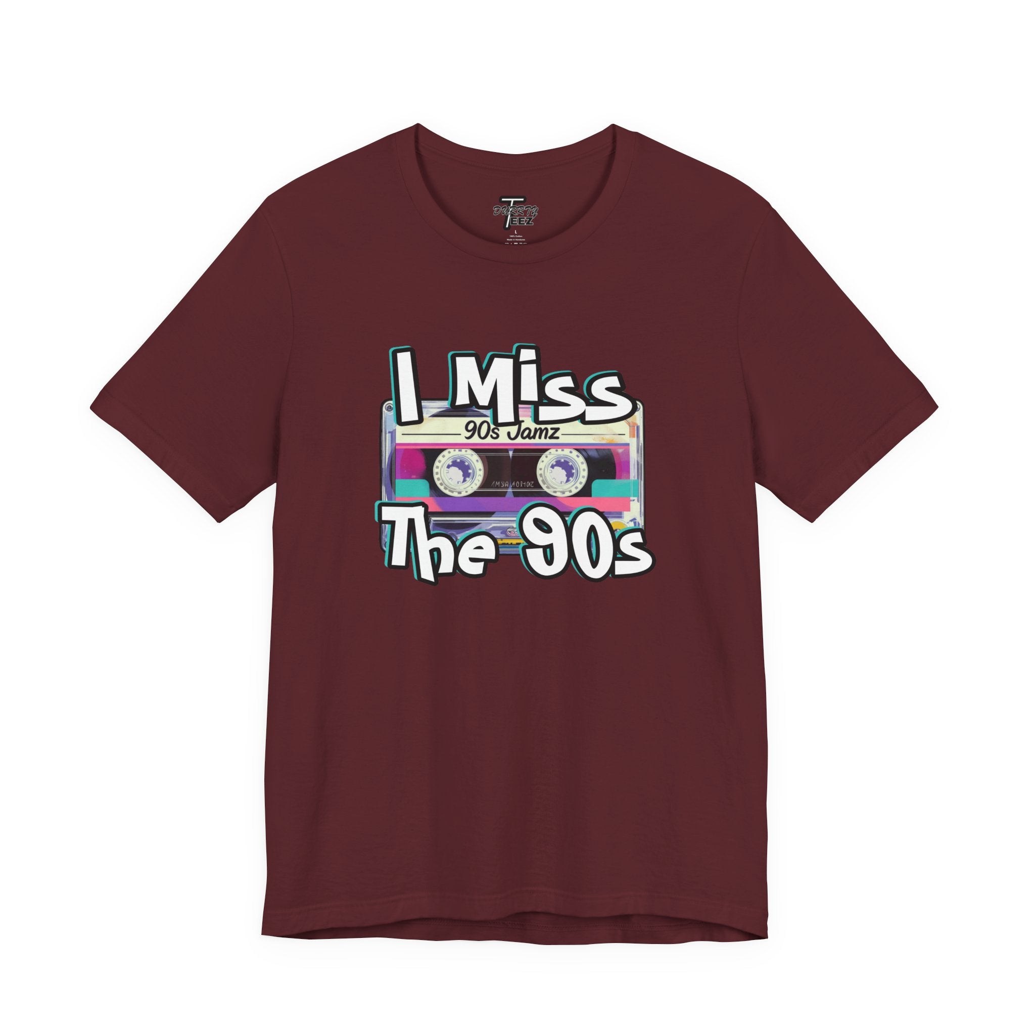 "I Miss The 90s" Retro Cassette Nostalgia Graphic Tee