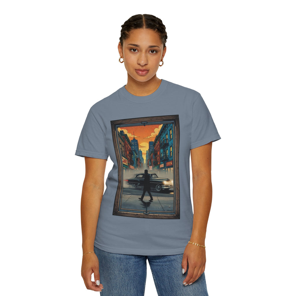 "Walking Alone" City Sidewalk Graphic Tee
