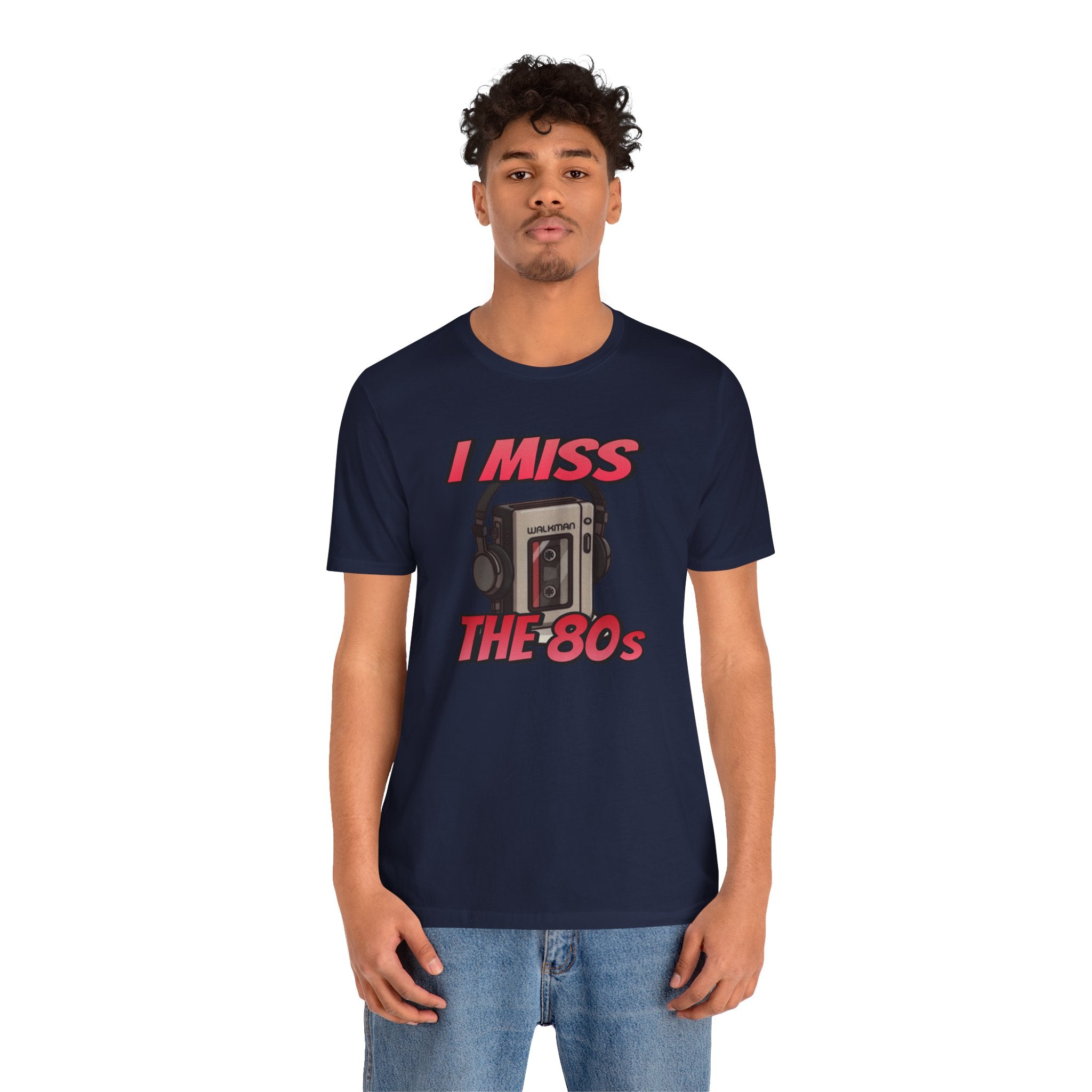 "I Miss the 80s" Retro Walkman Nostalgia Graphic Tee