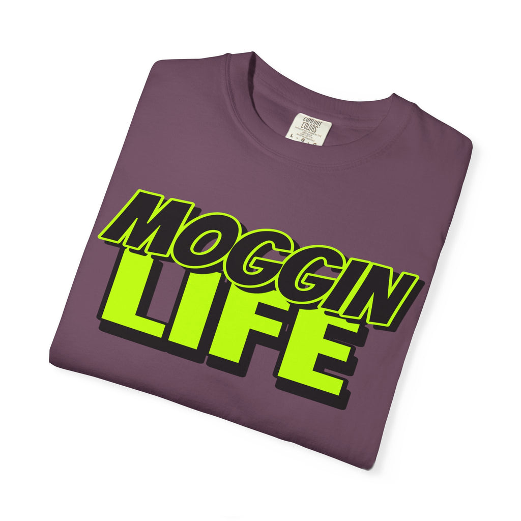 "Moggin Life" — Bold Neon Graphic Tee