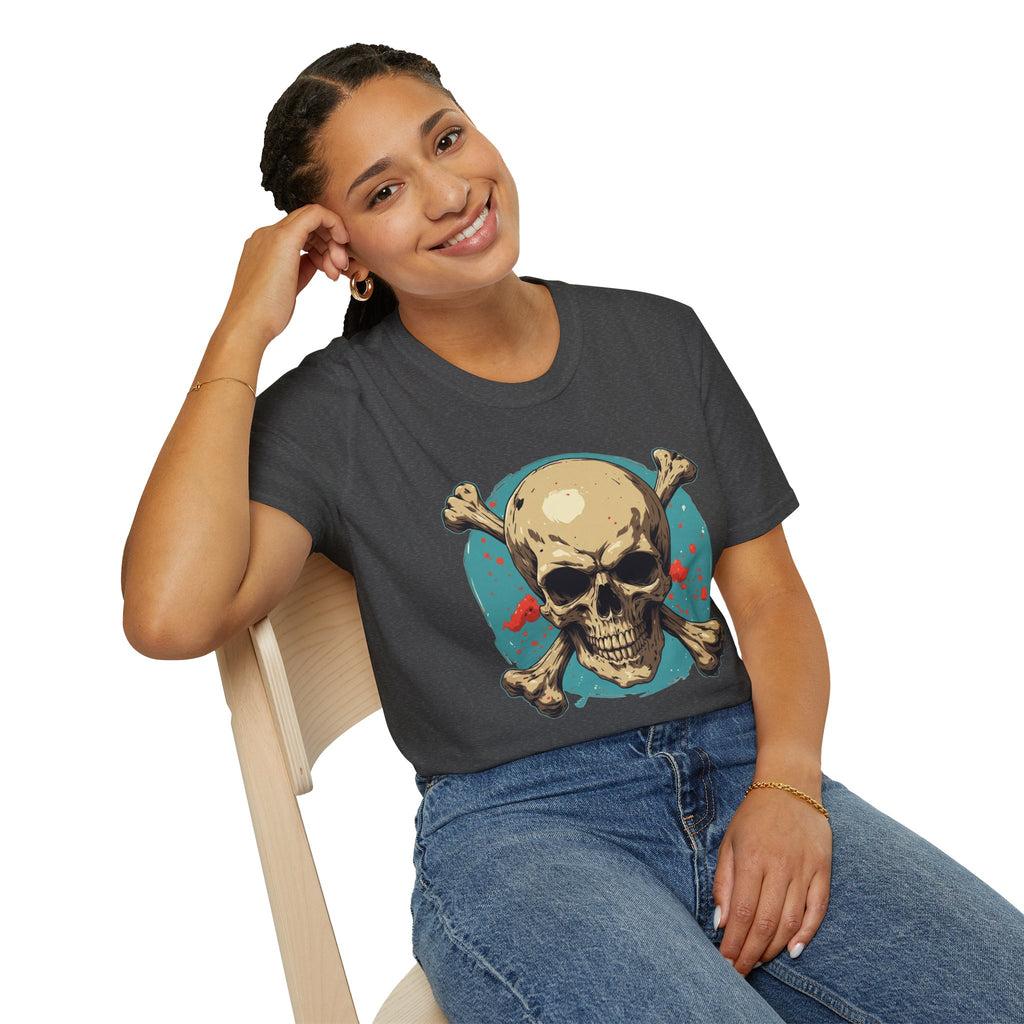 "Skull & Crossbones" Retro Pirate Skull Graphic Tee