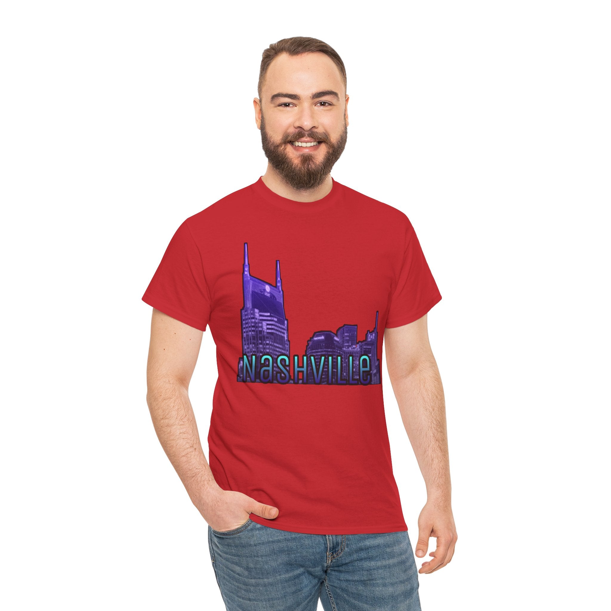 "Nashville Skyline" - Nashville Tennessee Graphic Tee