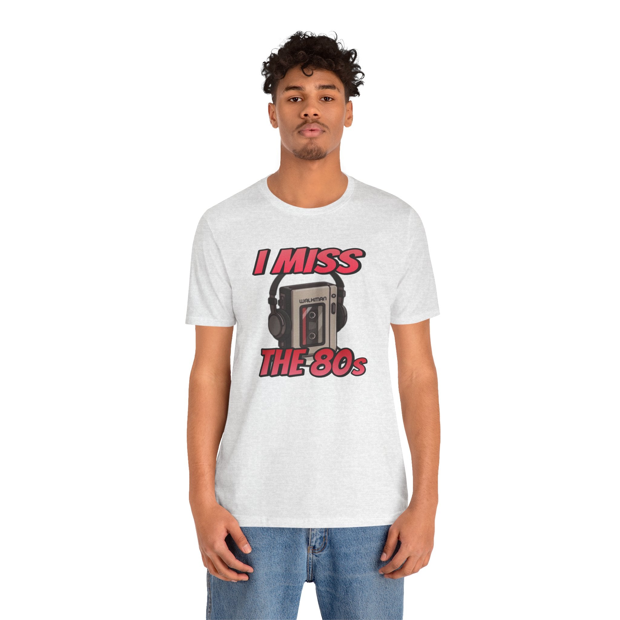 "I Miss the 80s" Retro Walkman Nostalgia Graphic Tee