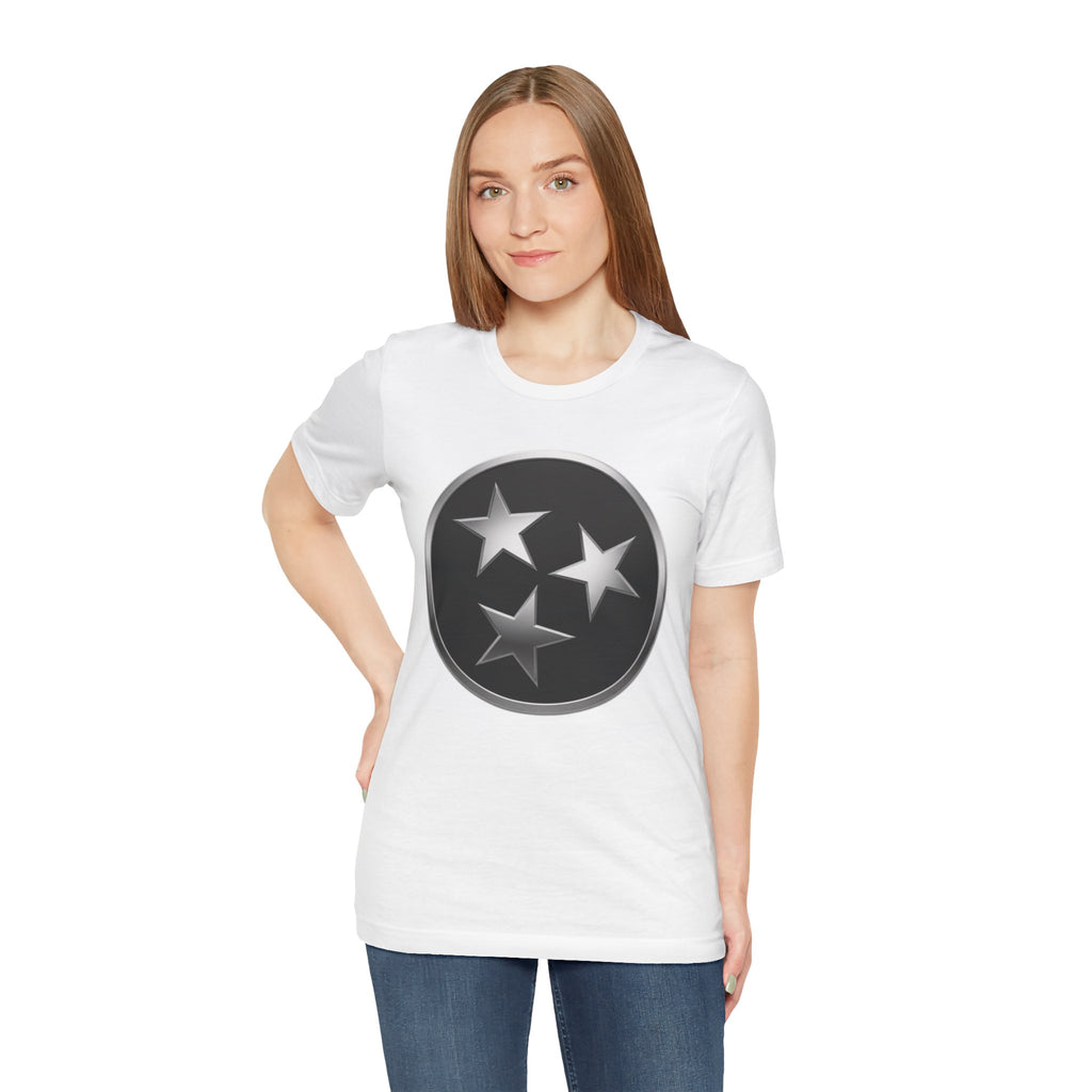 "Tennessee Pride" Metallic Black State Emblem Graphic Tee