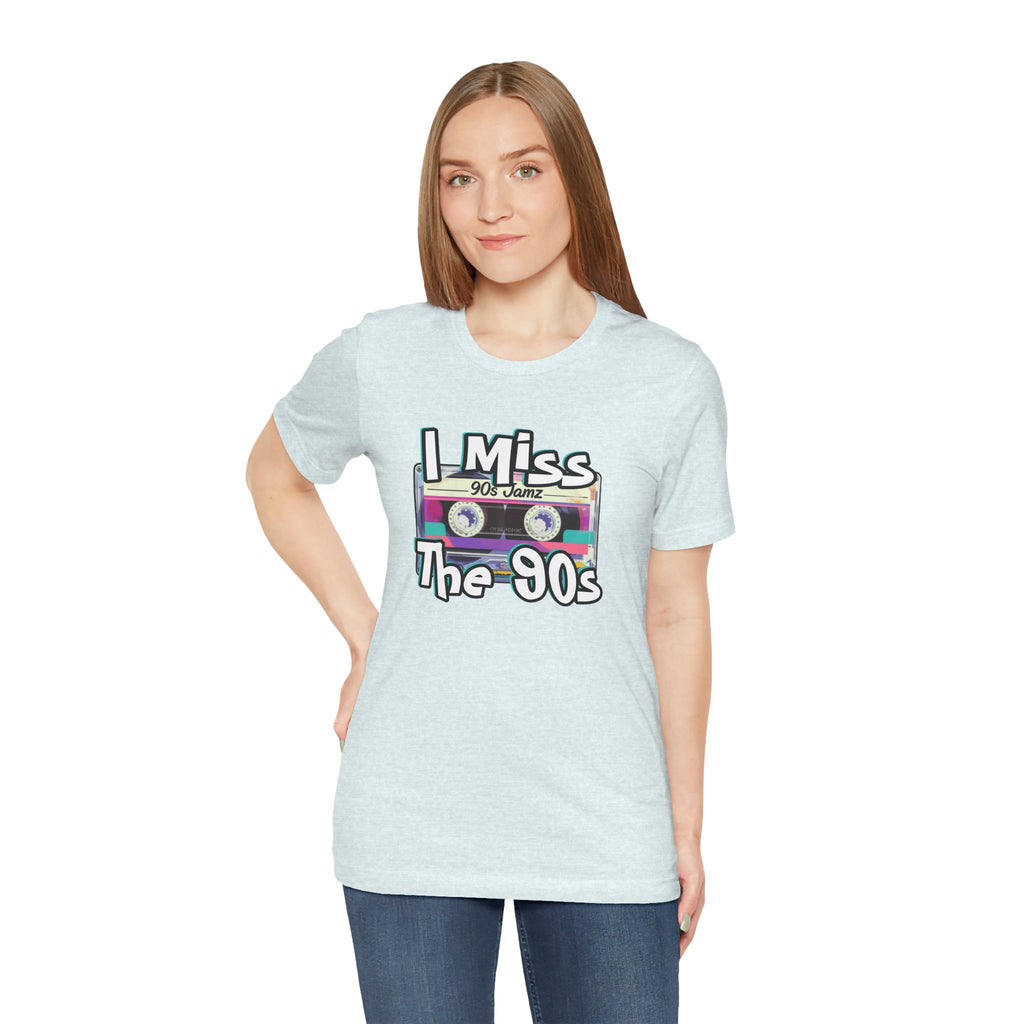 "I Miss The 90s" Retro Cassette Nostalgia Graphic Tee