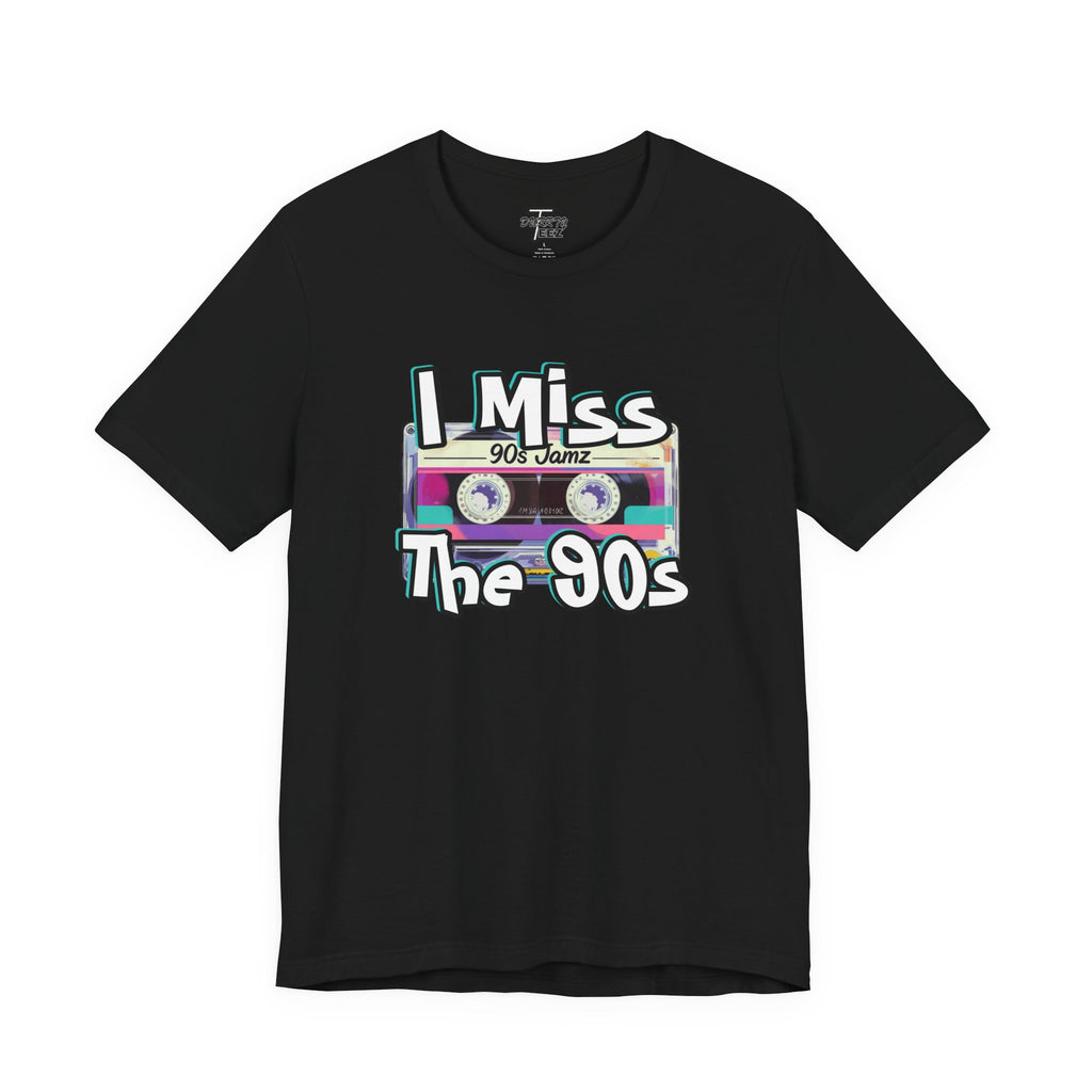 "I Miss The 90s" Retro Cassette Nostalgia Graphic Tee