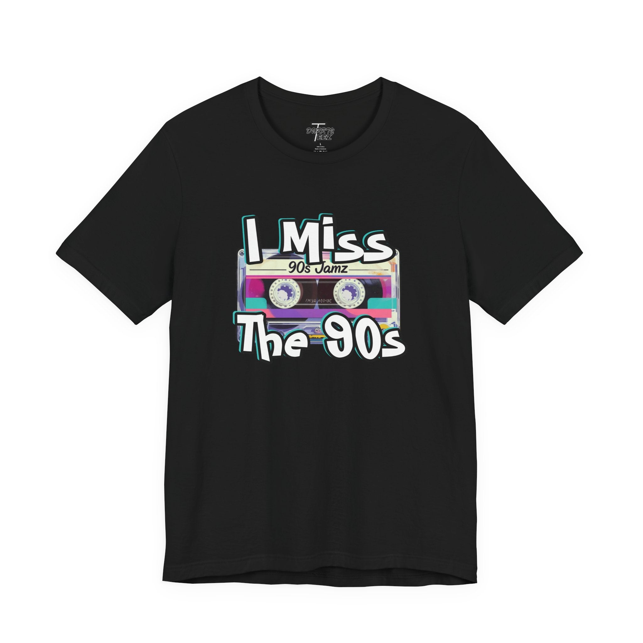 "I Miss The 90s" Retro Cassette Nostalgia Graphic Tee