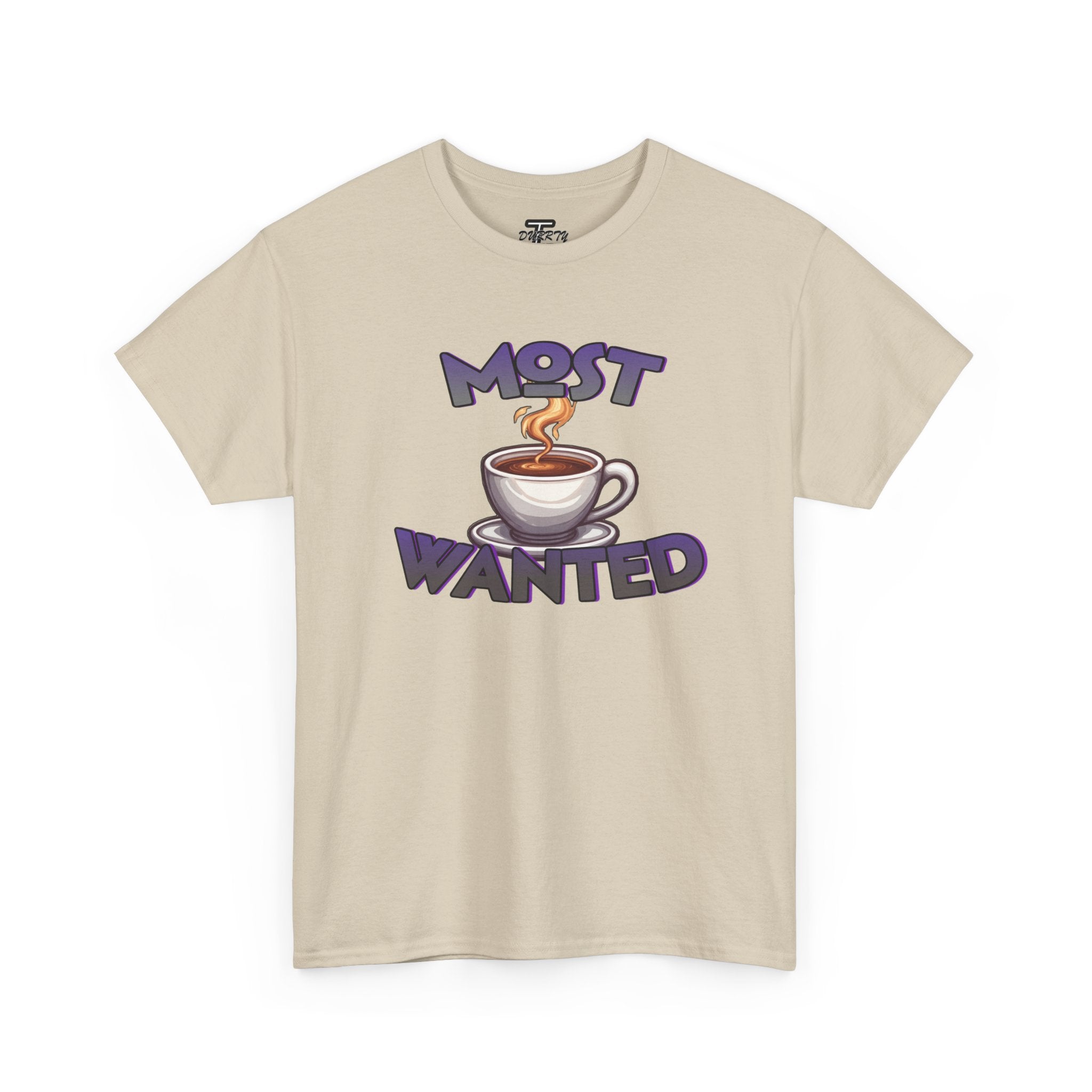 "Most Wanted" Cute Coffee Lover Graphic Tee