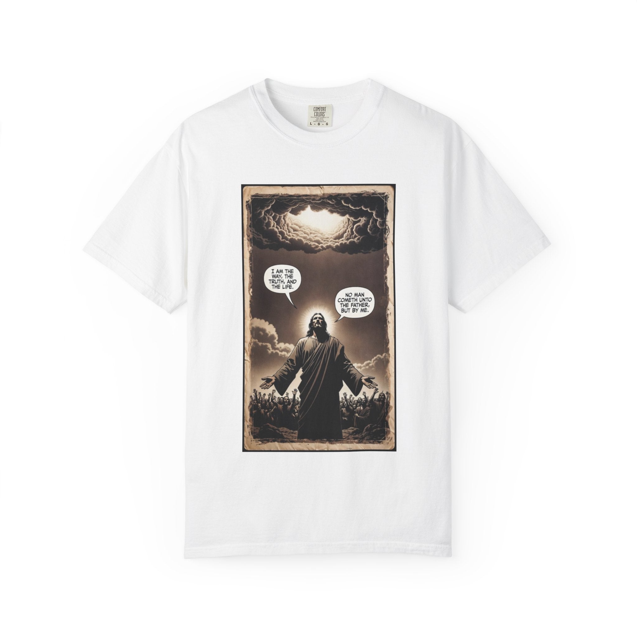 Jesus Comic Panel "I Am The Way" Graphic Tee