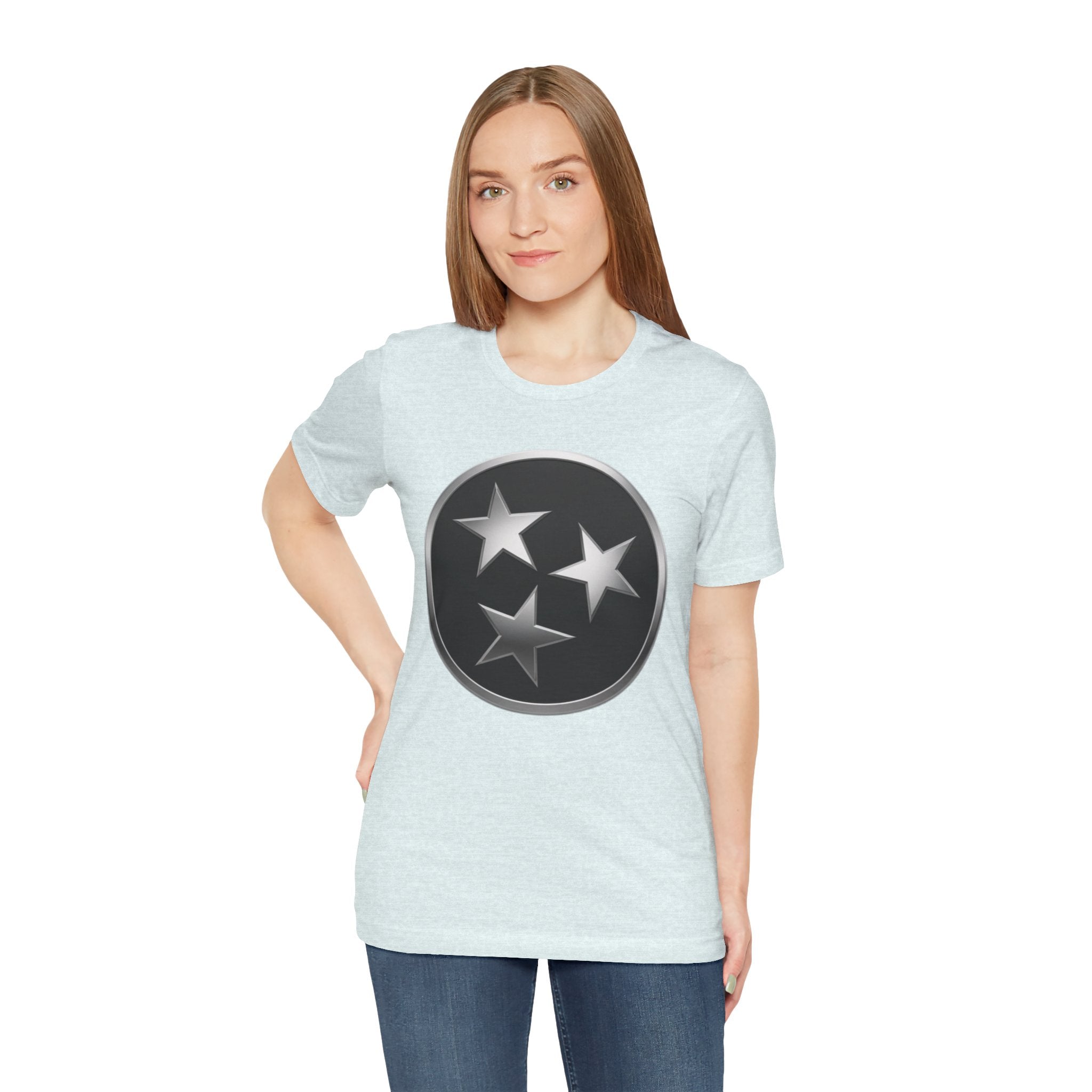 "Tennessee Pride" Metallic Black State Emblem Graphic Tee