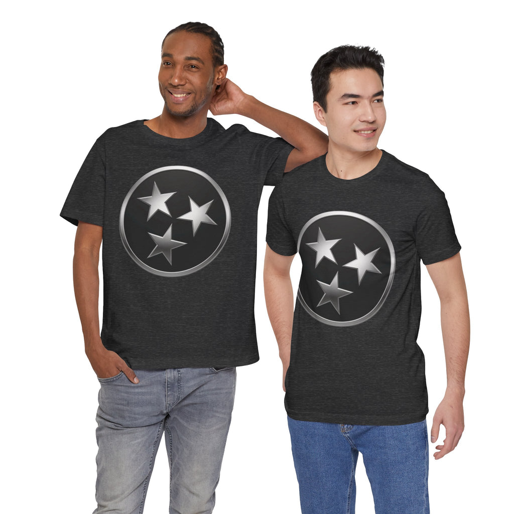 "Tennessee Pride" Metallic Black State Emblem Graphic Tee