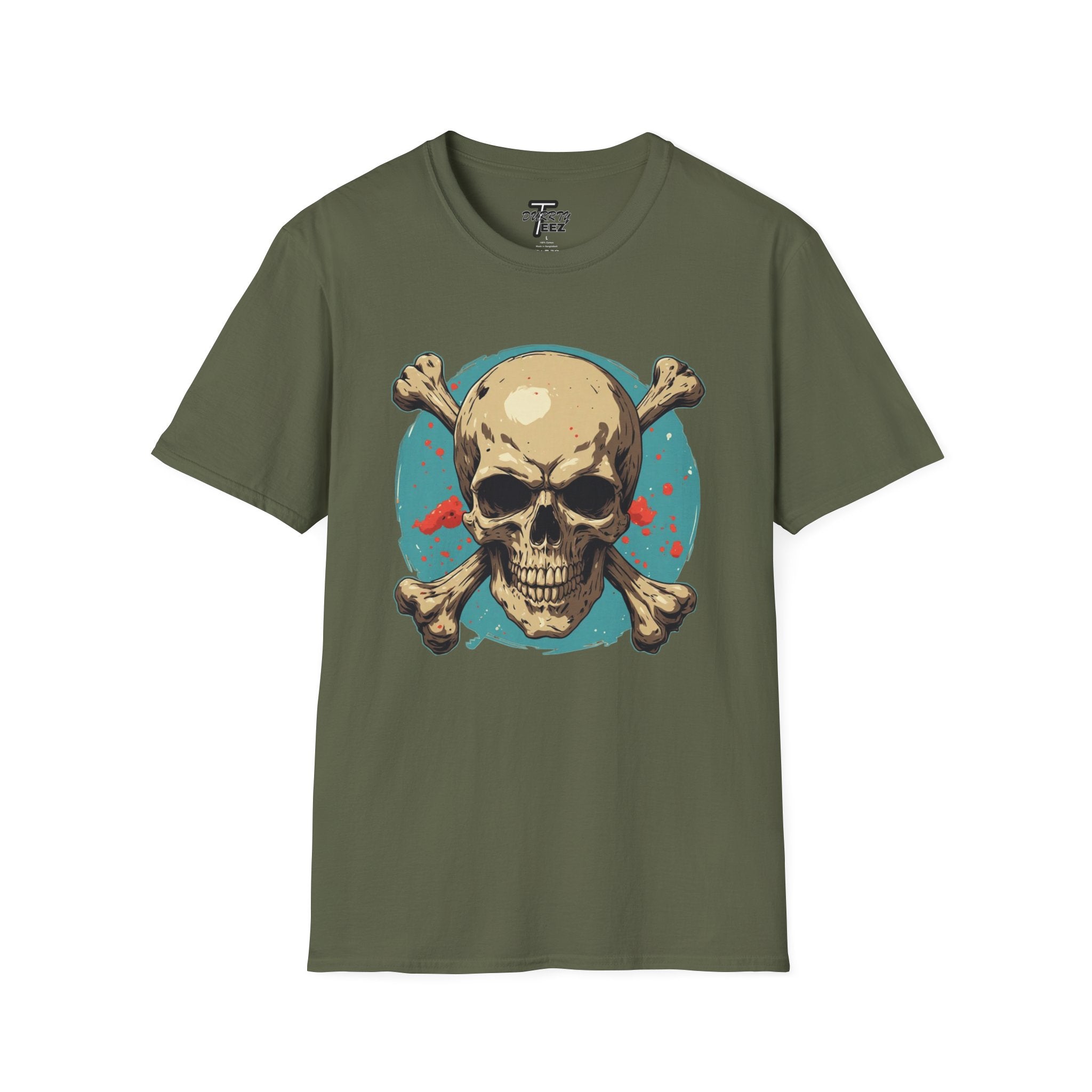 "Skull & Crossbones" Retro Pirate Skull Graphic Tee