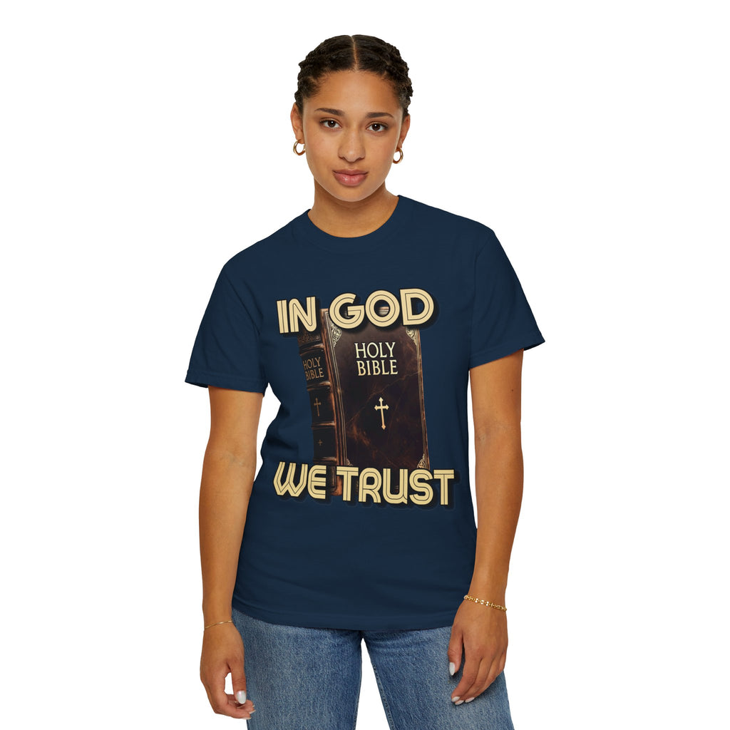 "In God We Trust" Faith Graphic Tee