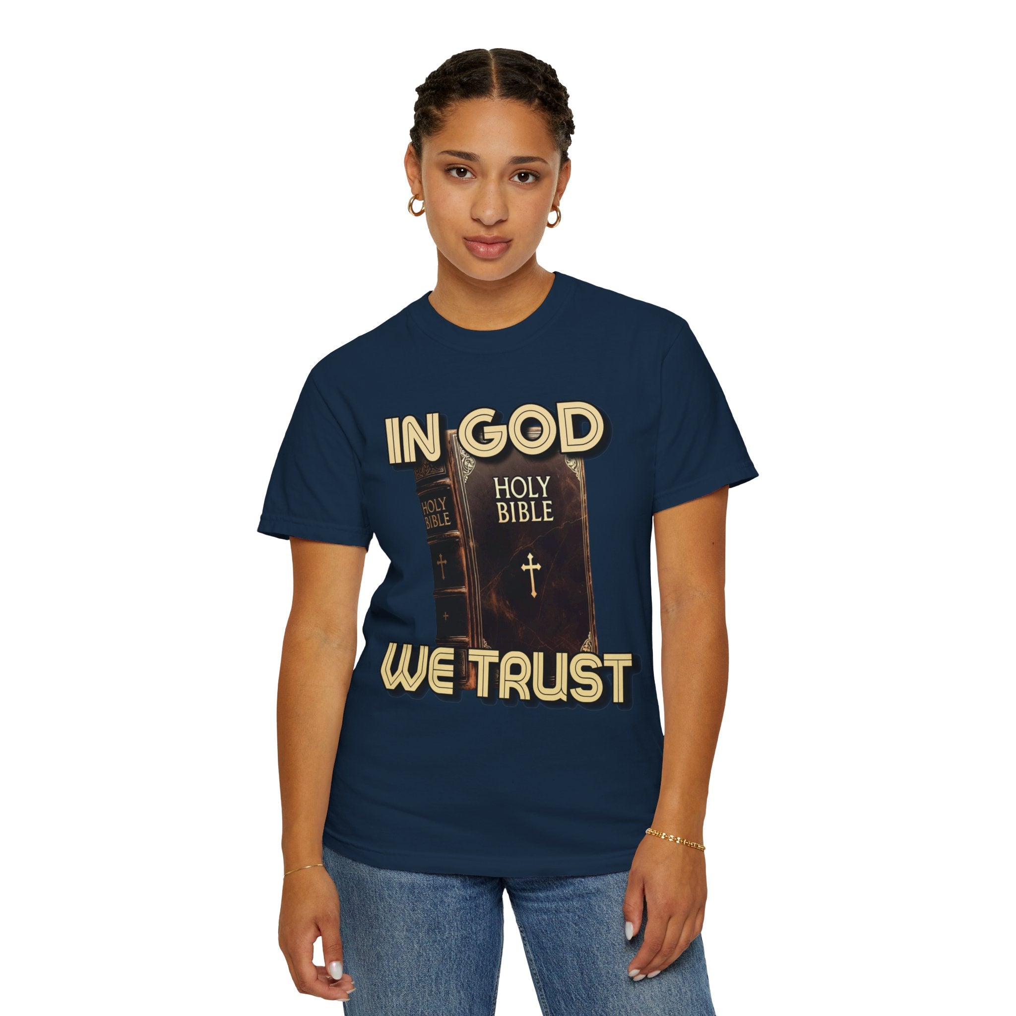 "In God We Trust" Faith Graphic Tee