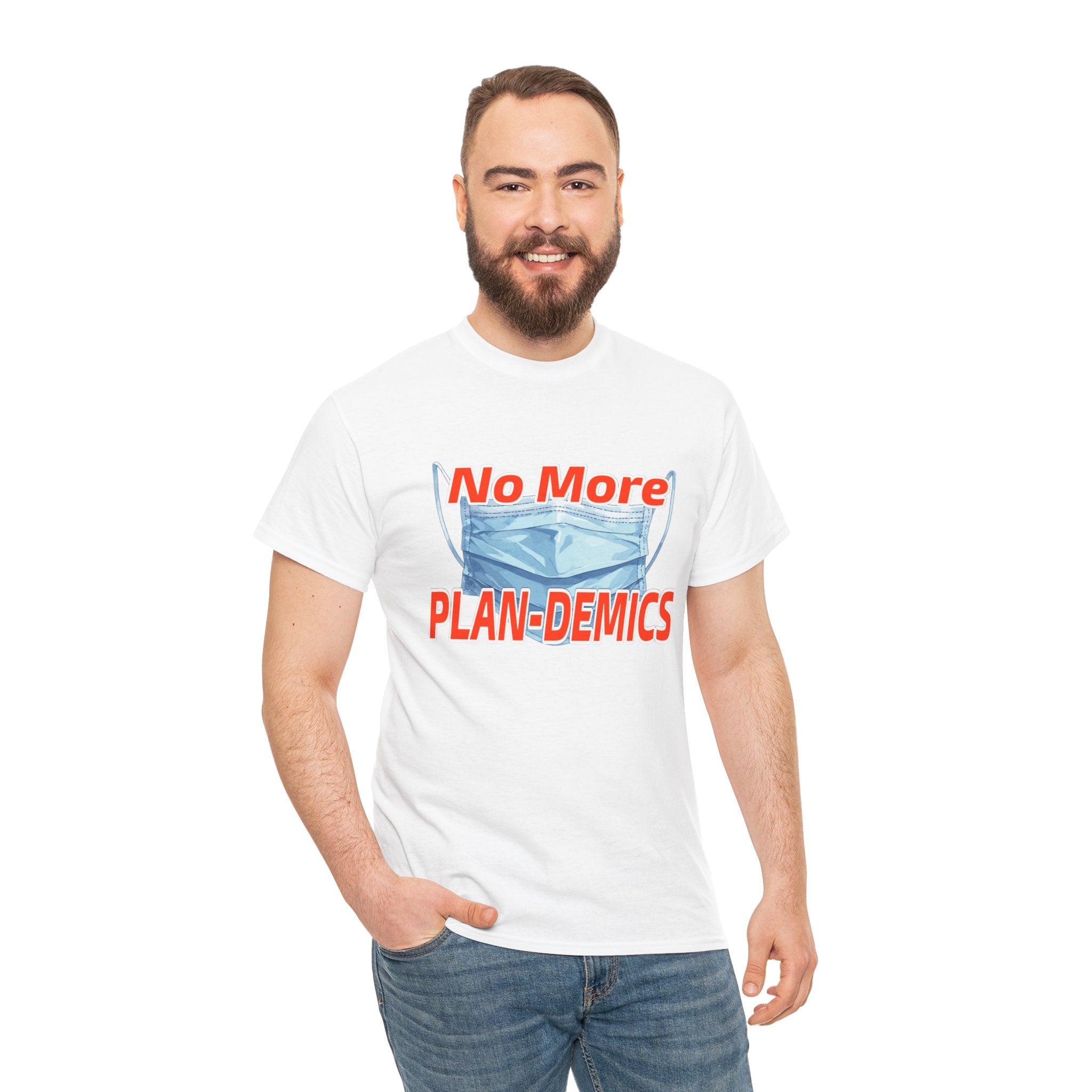 "No More PLAN-DEMICS" Mask Protest Graphic Tee