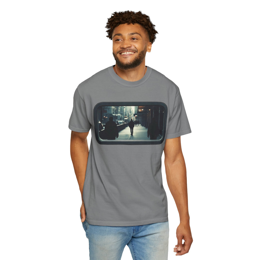 "Outside My Window" Urban Night Commuter Graphic Tee