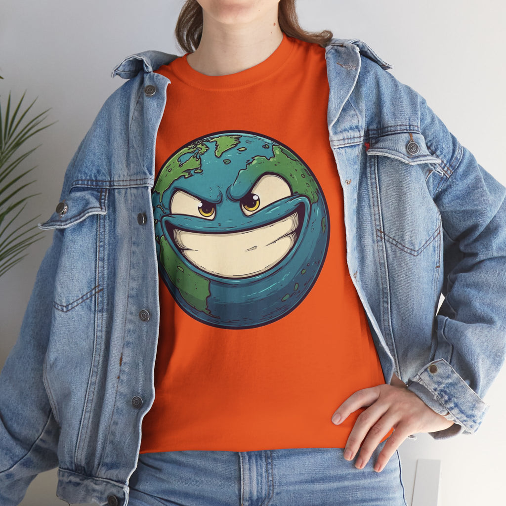 "Smirking Earth" Graphic Tee