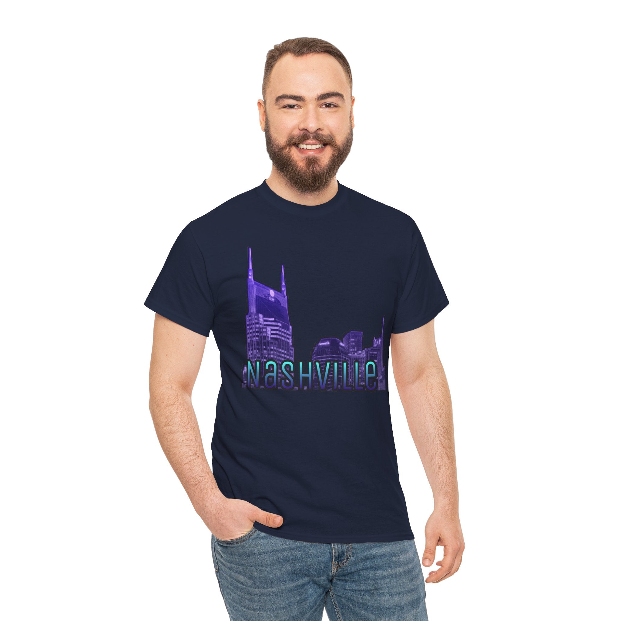 "Nashville Skyline" - Nashville Tennessee Graphic Tee