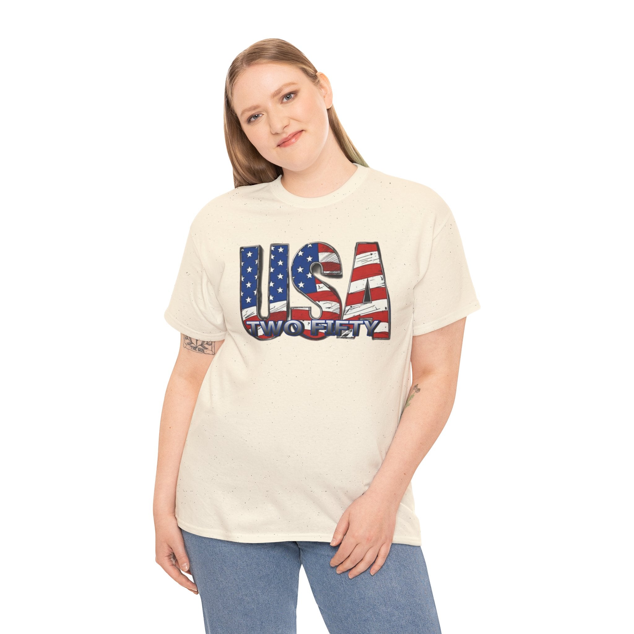 "USA Two Fifty" – 250 Years Patriotic America Graphic Tee