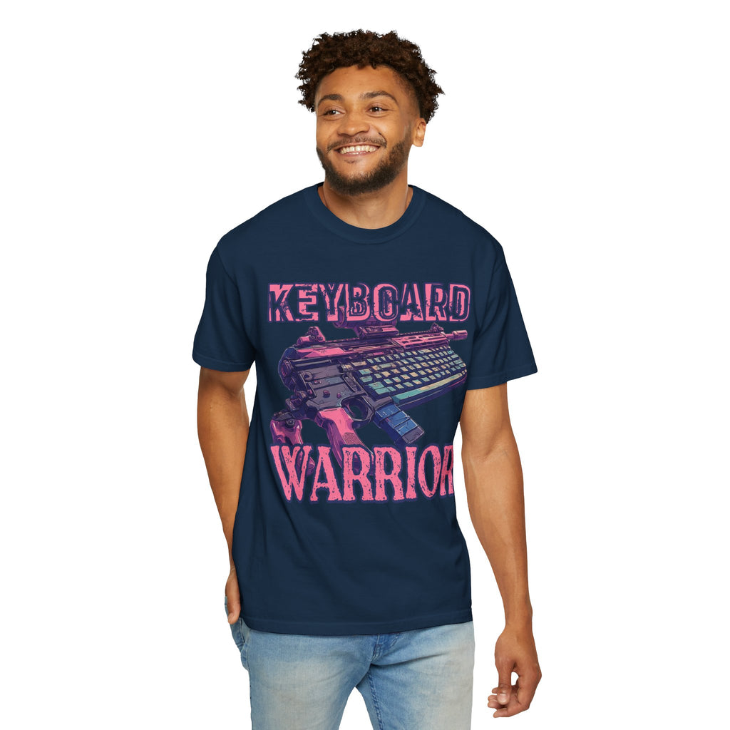 "Keyboard Warrior" Pink Graphic Tee