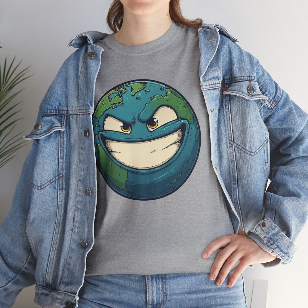 "Smirking Earth" Graphic Tee