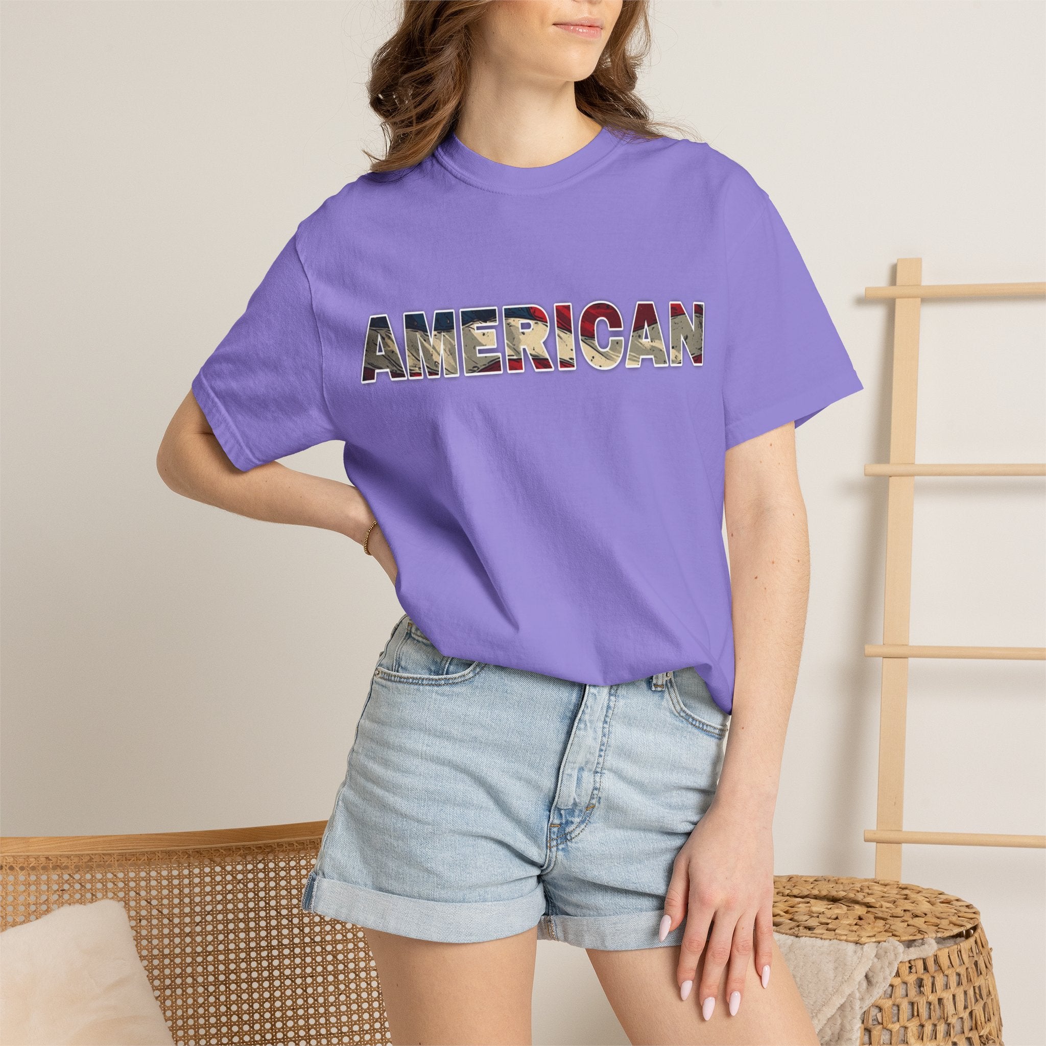 'AMERICAN' Patriotic Graphic Tee