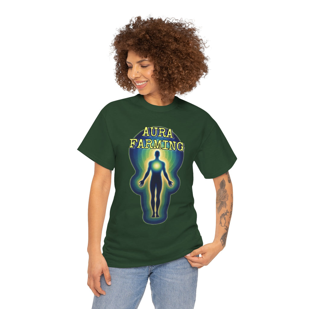 "Aura Farming" — Spiritual Energy Graphic Tee