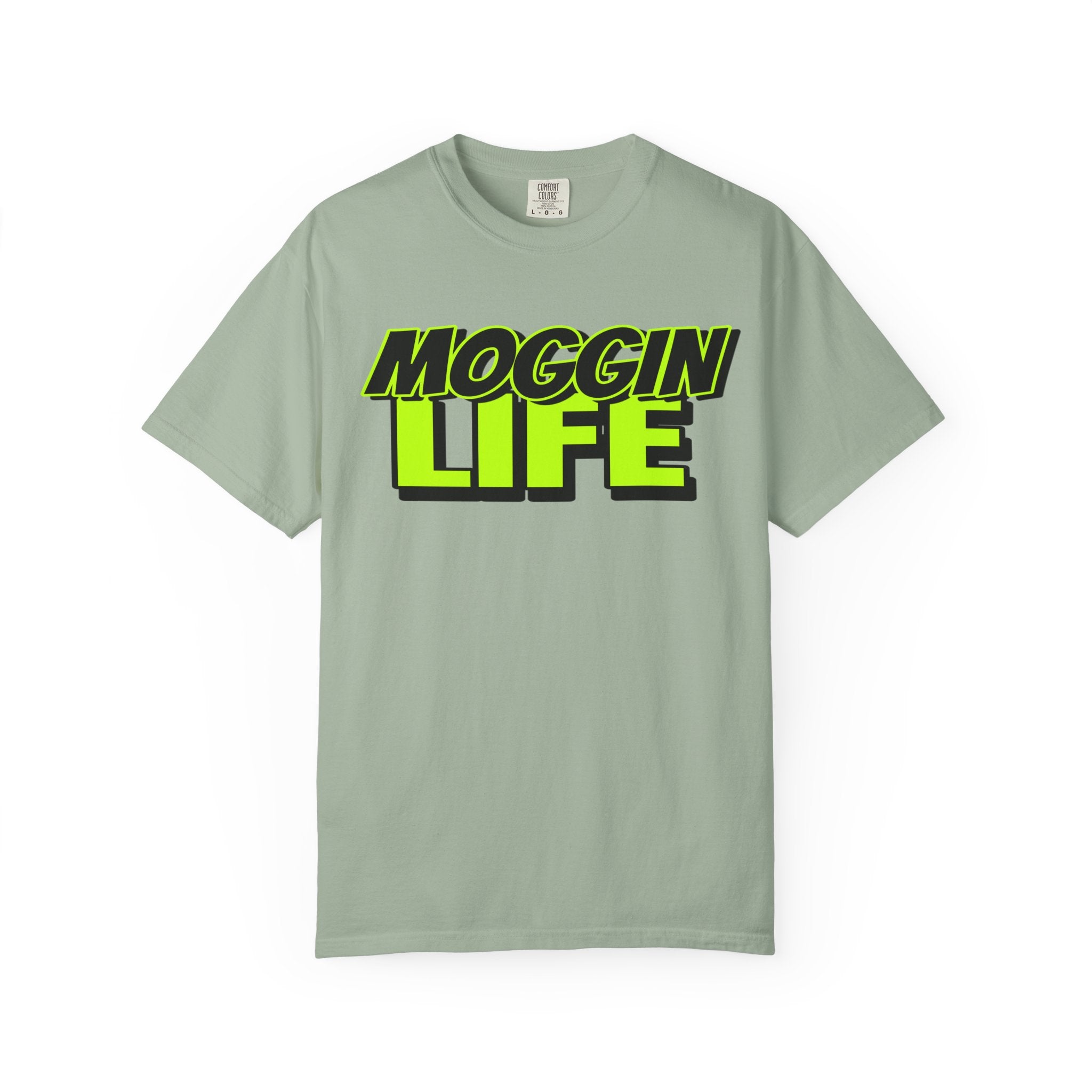 "Moggin Life" — Bold Neon Graphic Tee
