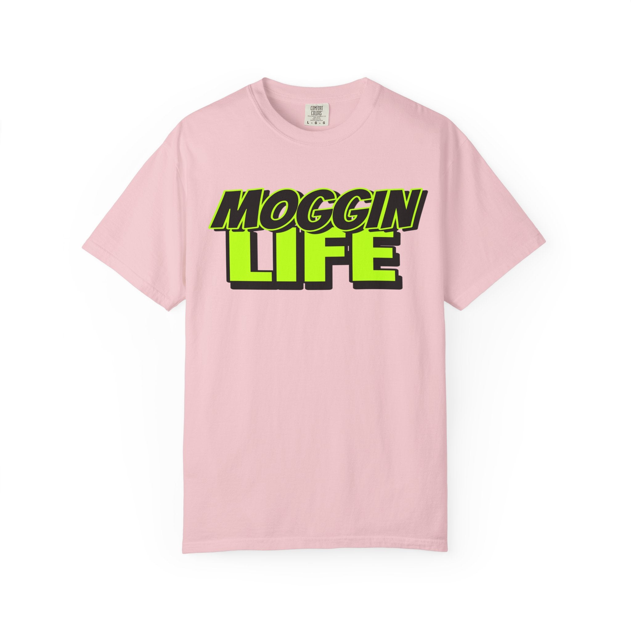 "Moggin Life" — Bold Neon Graphic Tee