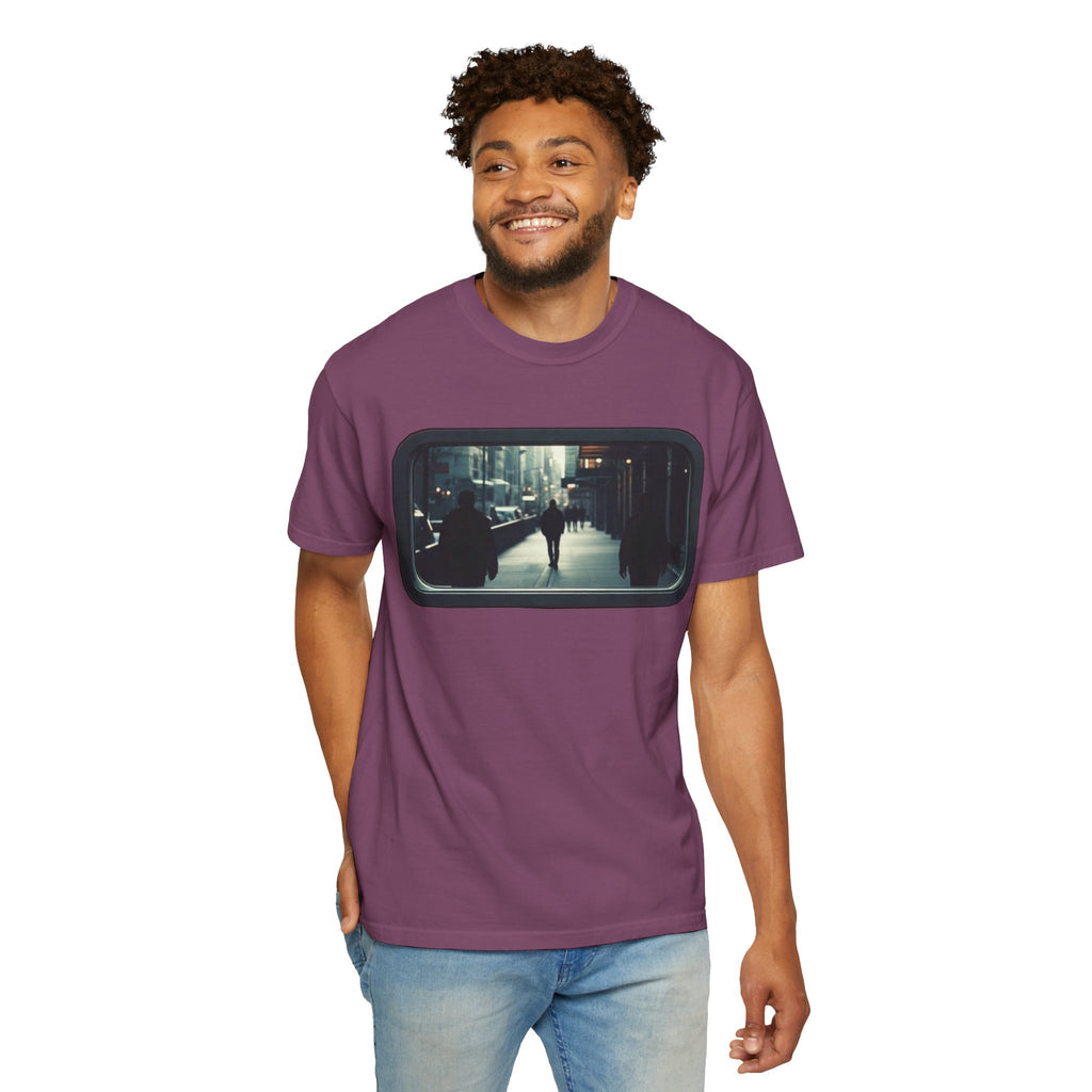 "Outside My Window" Urban Night Commuter Graphic Tee