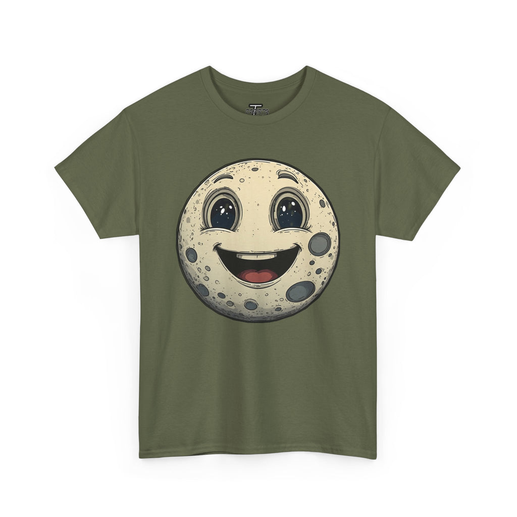 Happy Moonface T-Shirt — Cute Vintage Moon