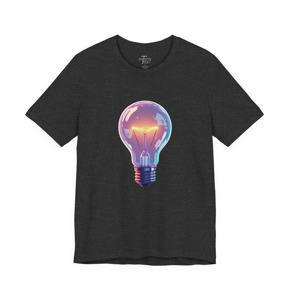 "Bright Ideas" Retro Neon Light Bulb Graphic Tee