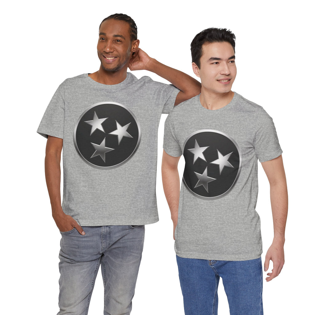 "Tennessee Pride" Metallic Black State Emblem Graphic Tee